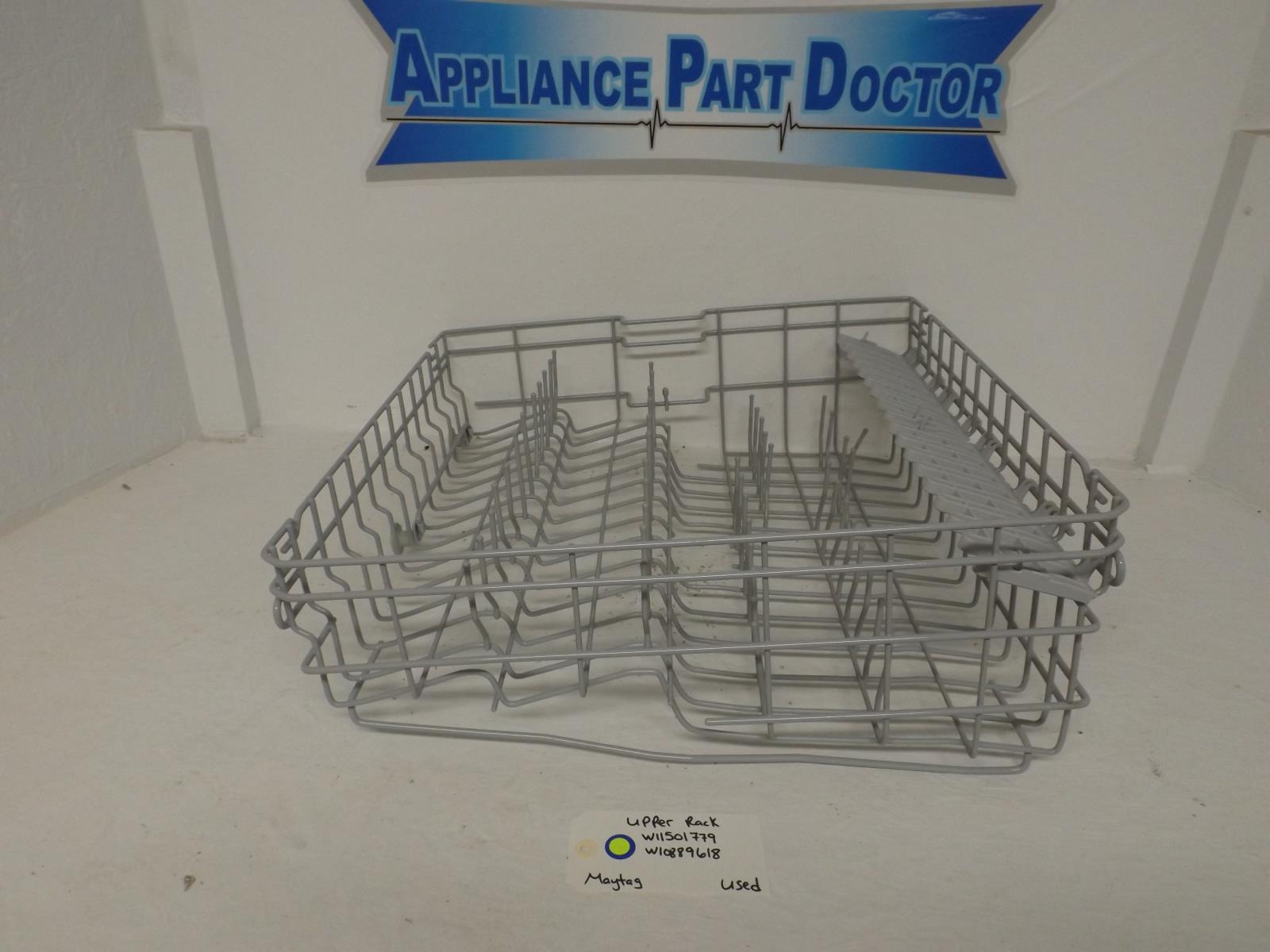 Maytag Dishwasher W11501779  W10889618 Upper Rack Used