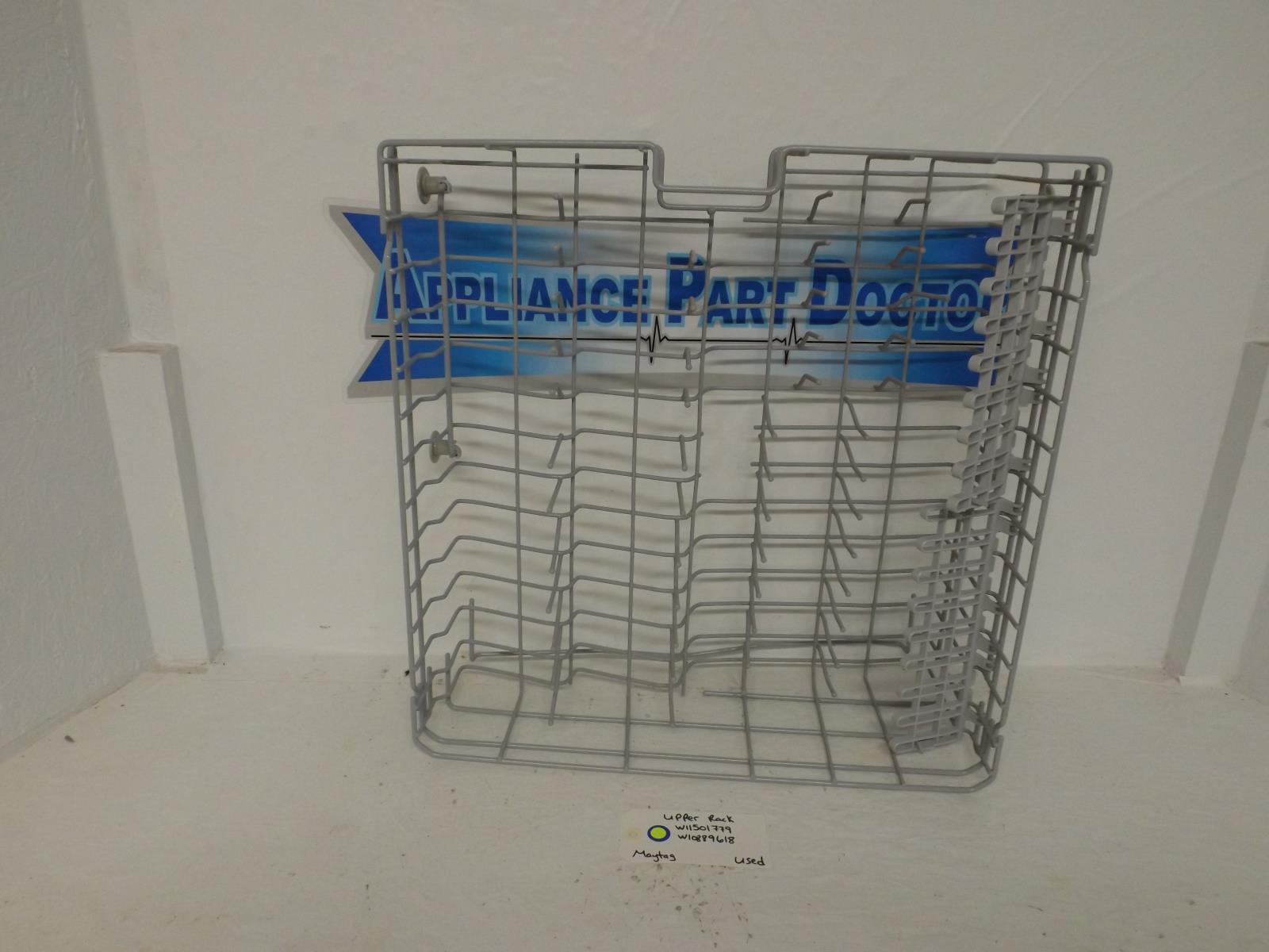 Maytag Dishwasher W11501779  W10889618 Upper Rack Used