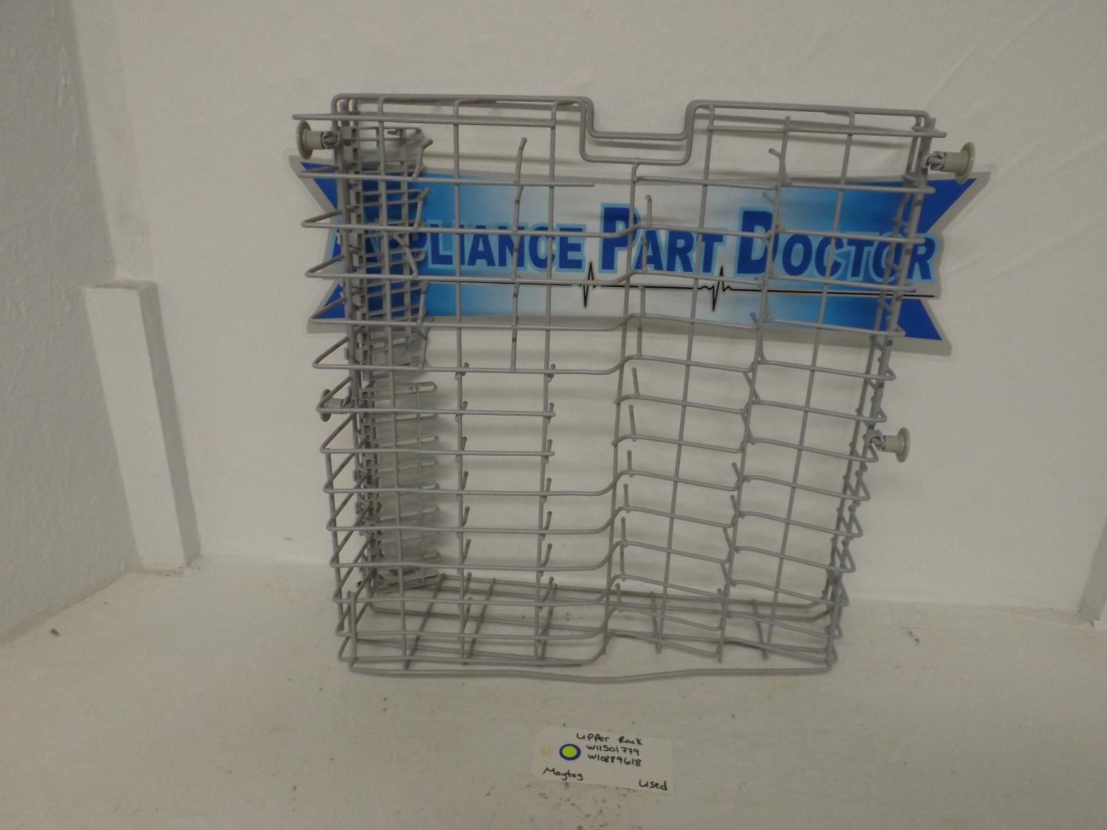 Maytag Dishwasher W11501779  W10889618 Upper Rack Used