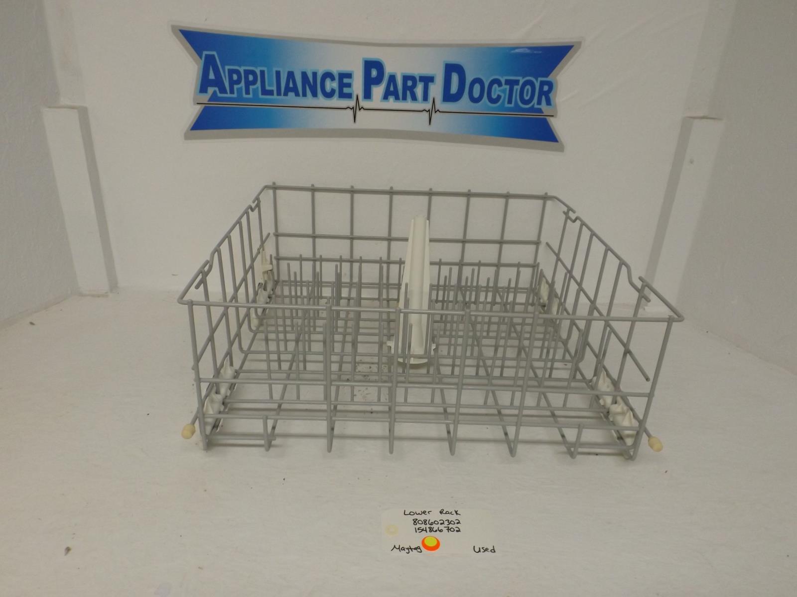 Maytag Dishwasher 808602302  154866702 Lower Rack Used