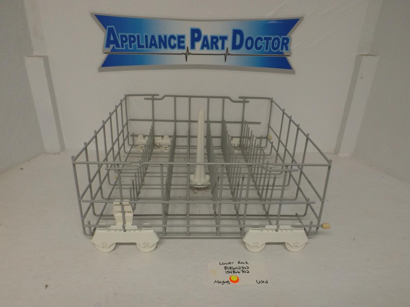 Maytag Dishwasher 808602302  154866702 Lower Rack Used