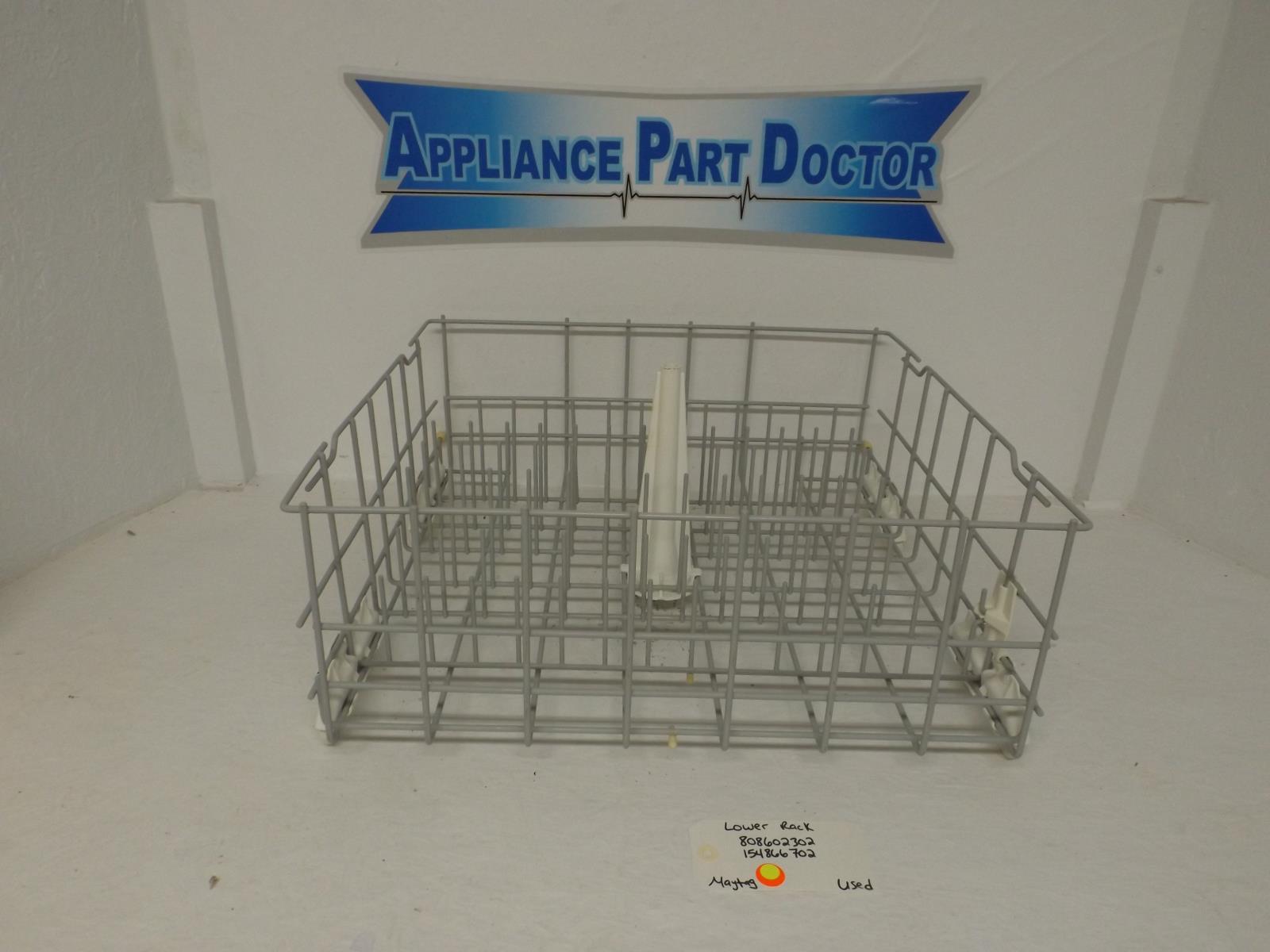 Maytag Dishwasher 808602302  154866702 Lower Rack Used