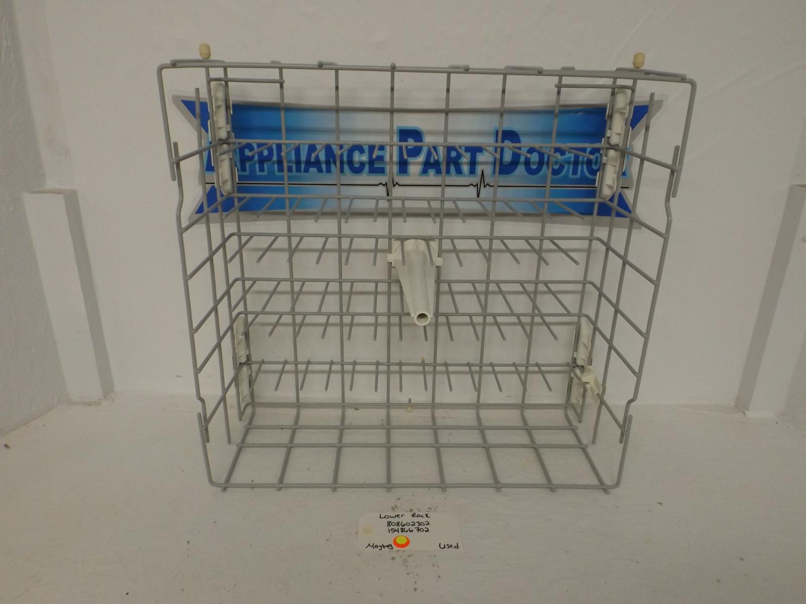 Maytag Dishwasher 808602302  154866702 Lower Rack Used