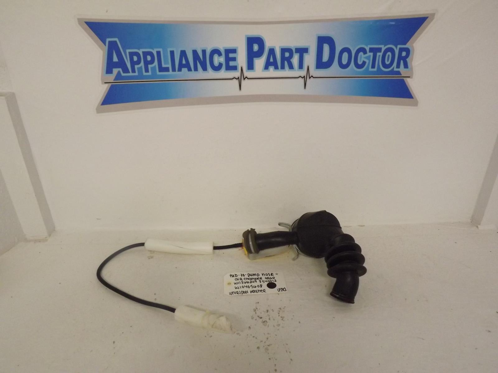 Whirlpool Washer W11366249 8540012 W10405608 Tub-To-Pump Hose & Air Chamber Trap