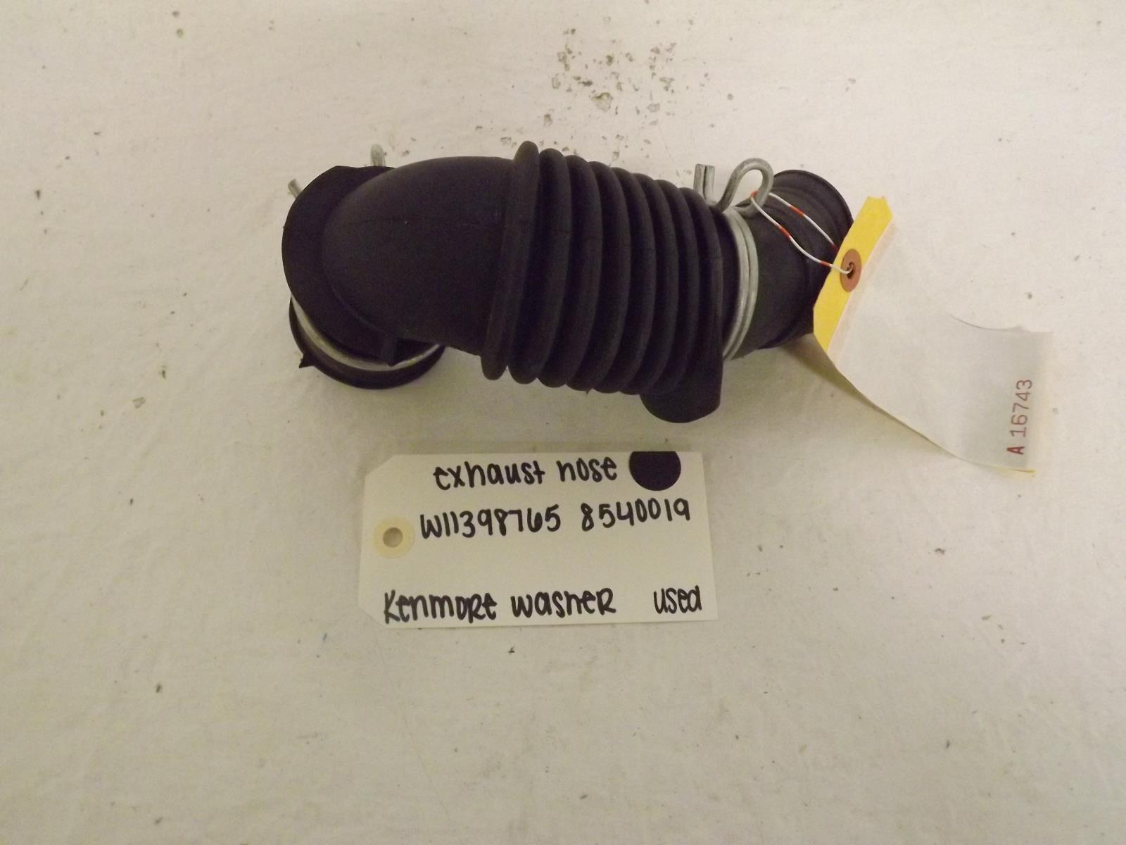 Kenmore Washer W11398765 8540019 Exhaust Hose Used