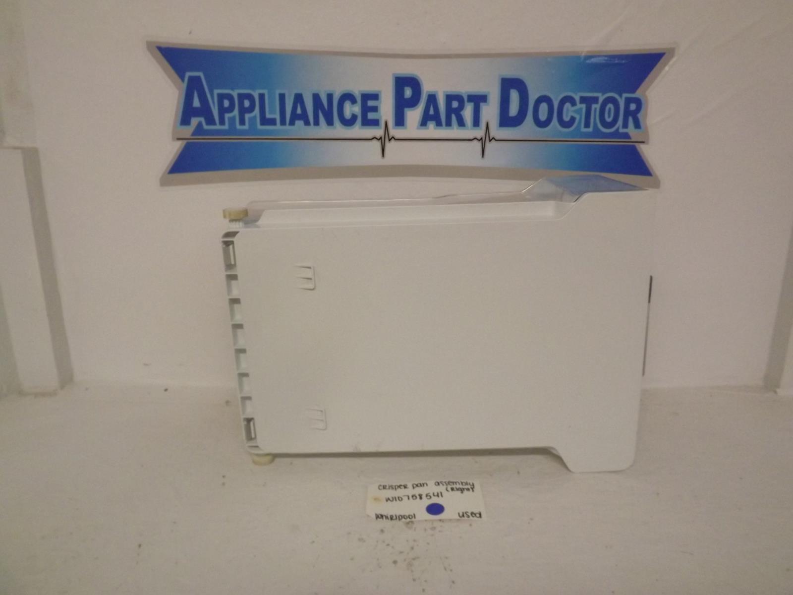 Whirlpool Refrigerator W10758541 Crisper Pan Assembly (Right) Used