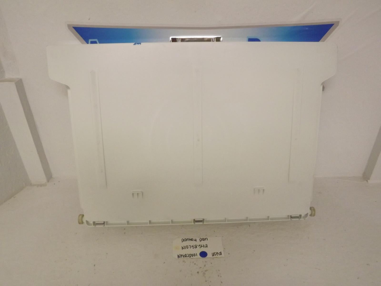 Whirlpool Refrigerator W10758542 Pantry Pan Used
