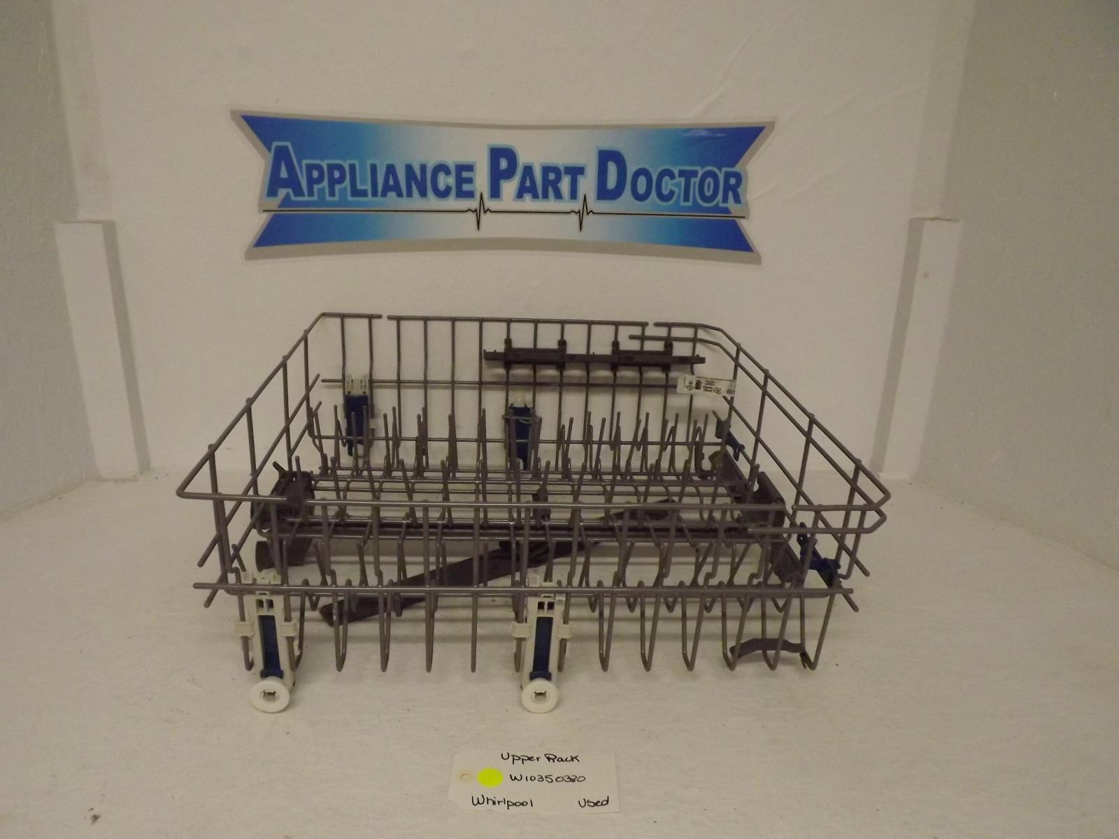 Whirlpool Dishwasher W10350380 Upper Rack Used