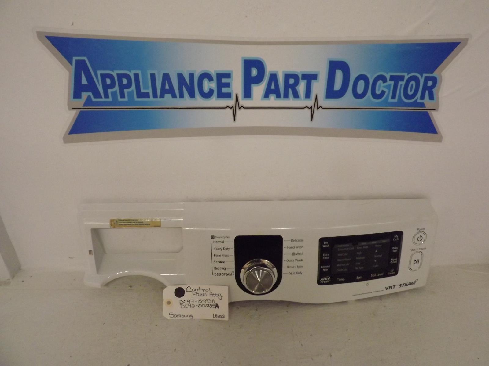 Samsung Washer DC97-15593A  DC92-00255A Control Panel Assembly Used