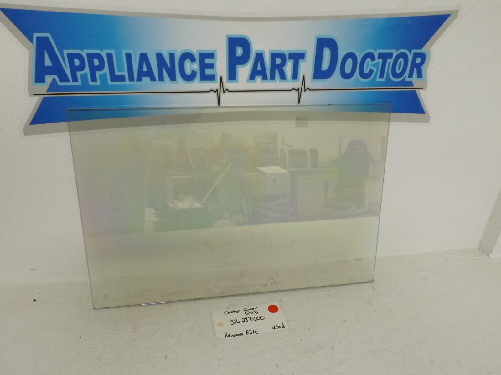 Kenmore Elite Stove 316237000 Outer Inner Glass Used