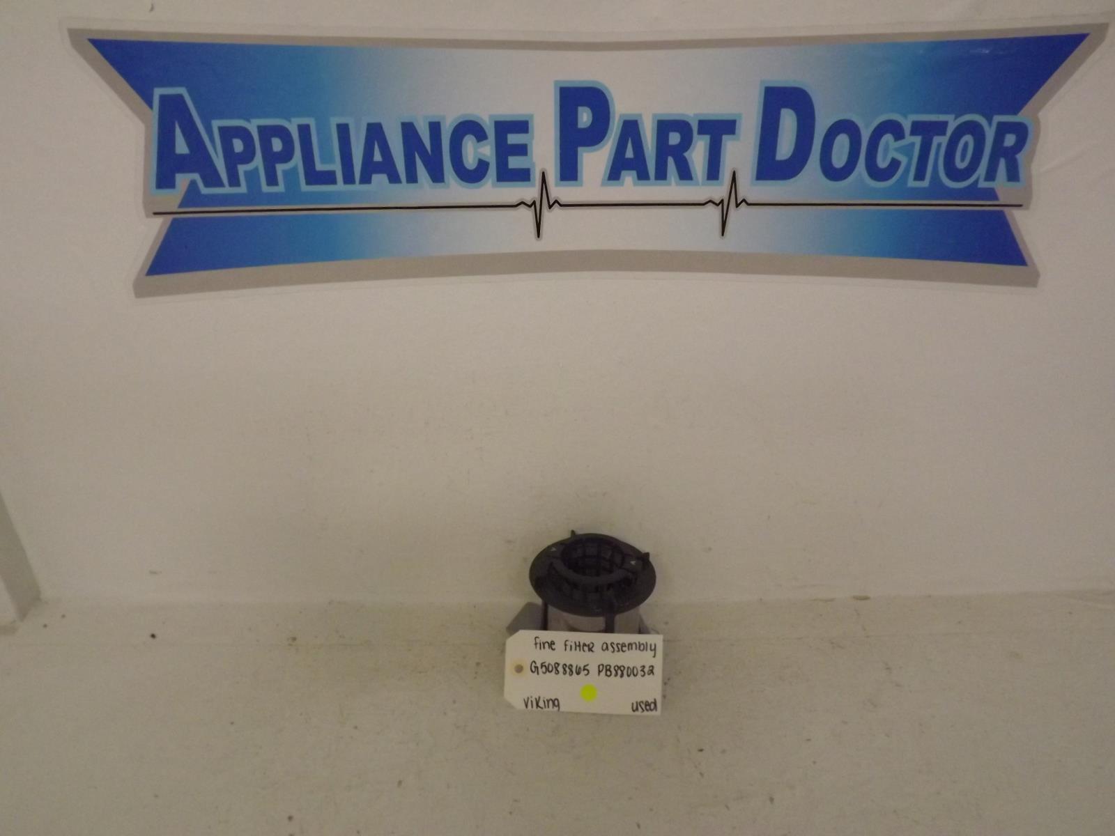 Viking Dishwasher G5088865 PB880032 Fine Filter Assembly Used