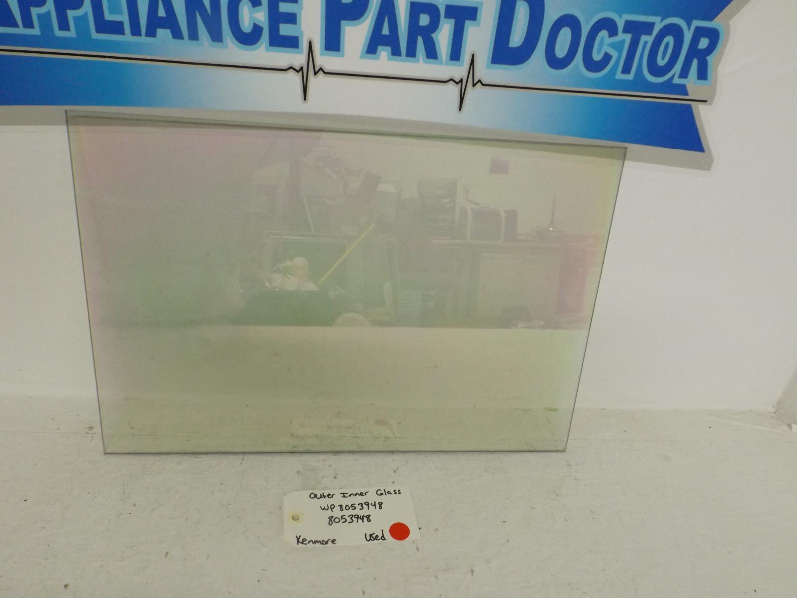 Kenmore Stove WP8053948  8053948 Outer Inner Glass Used
