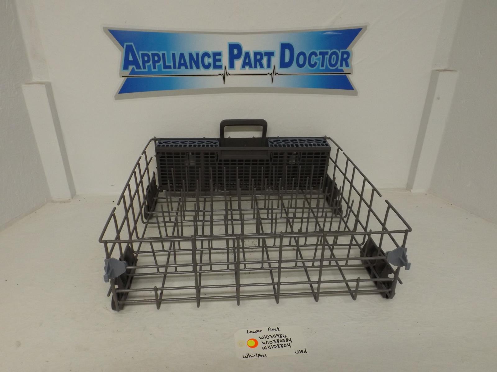 Whirlpool Dishwasher W10311986  W10380384  W11158804 Lower Rack Used