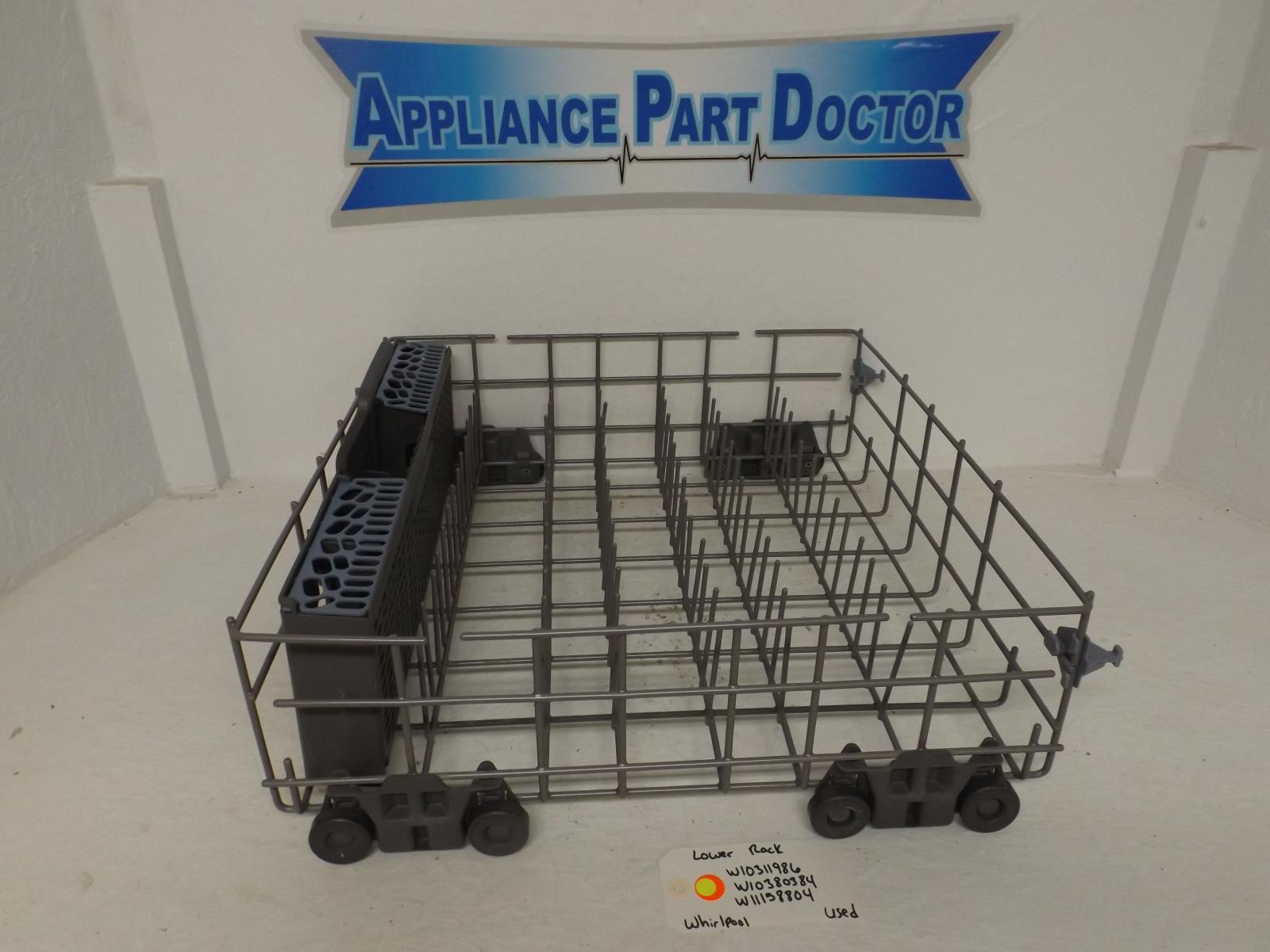 Whirlpool Dishwasher W10311986  W10380384  W11158804 Lower Rack Used