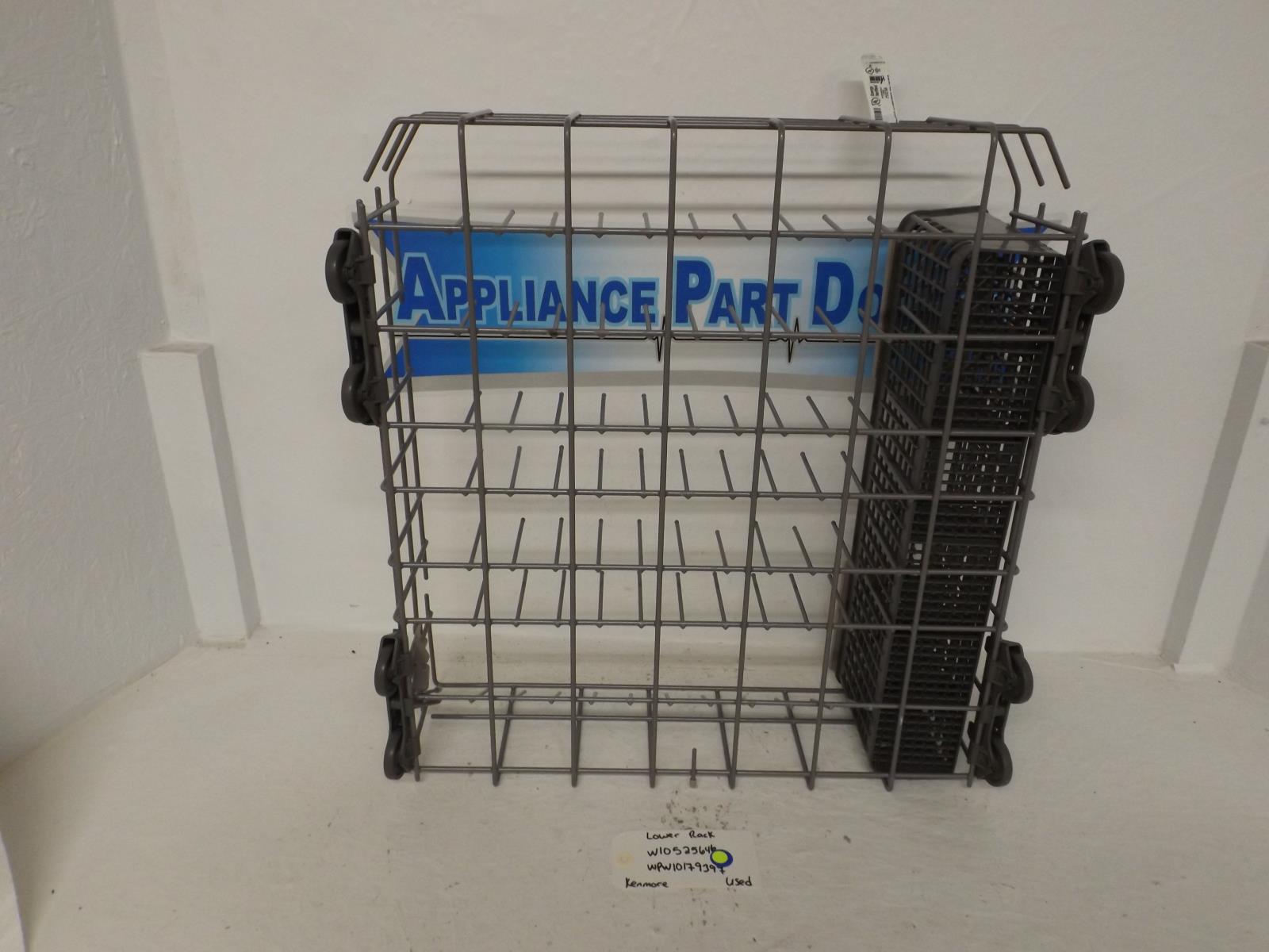 Kenmore Dishwasher W10525646  WPW10179397 Lower Rack Used