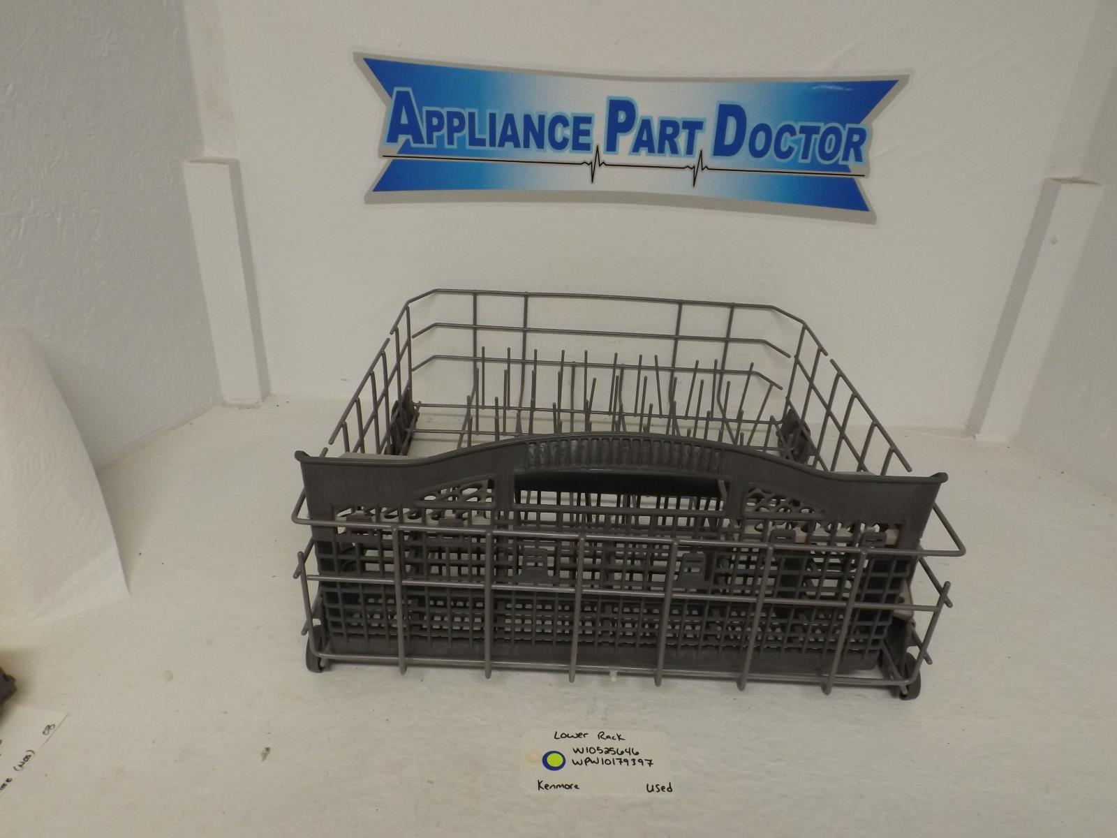 Kenmore Dishwasher W10525646  WPW10179397 Lower Rack Used