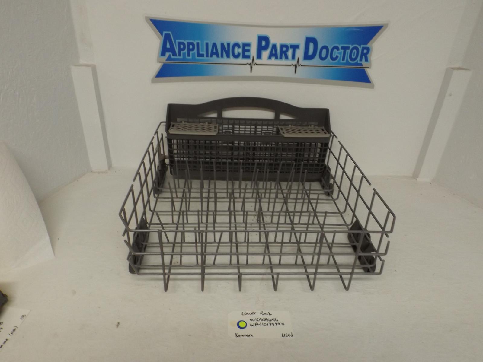 Kenmore Dishwasher W10525646  WPW10179397 Lower Rack Used