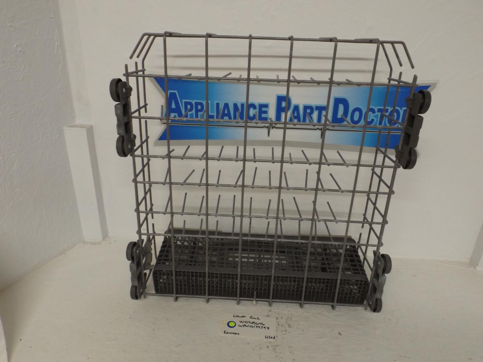 Kenmore Dishwasher W10525646  WPW10179397 Lower Rack Used