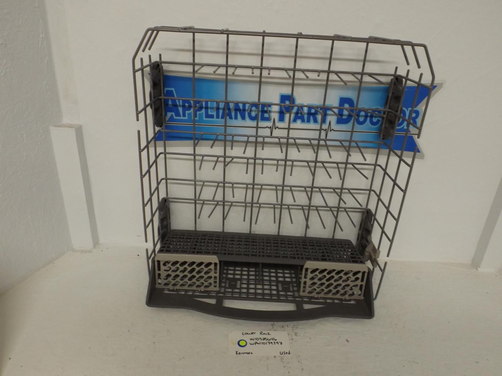 Kenmore Dishwasher W10525646  WPW10179397 Lower Rack Used