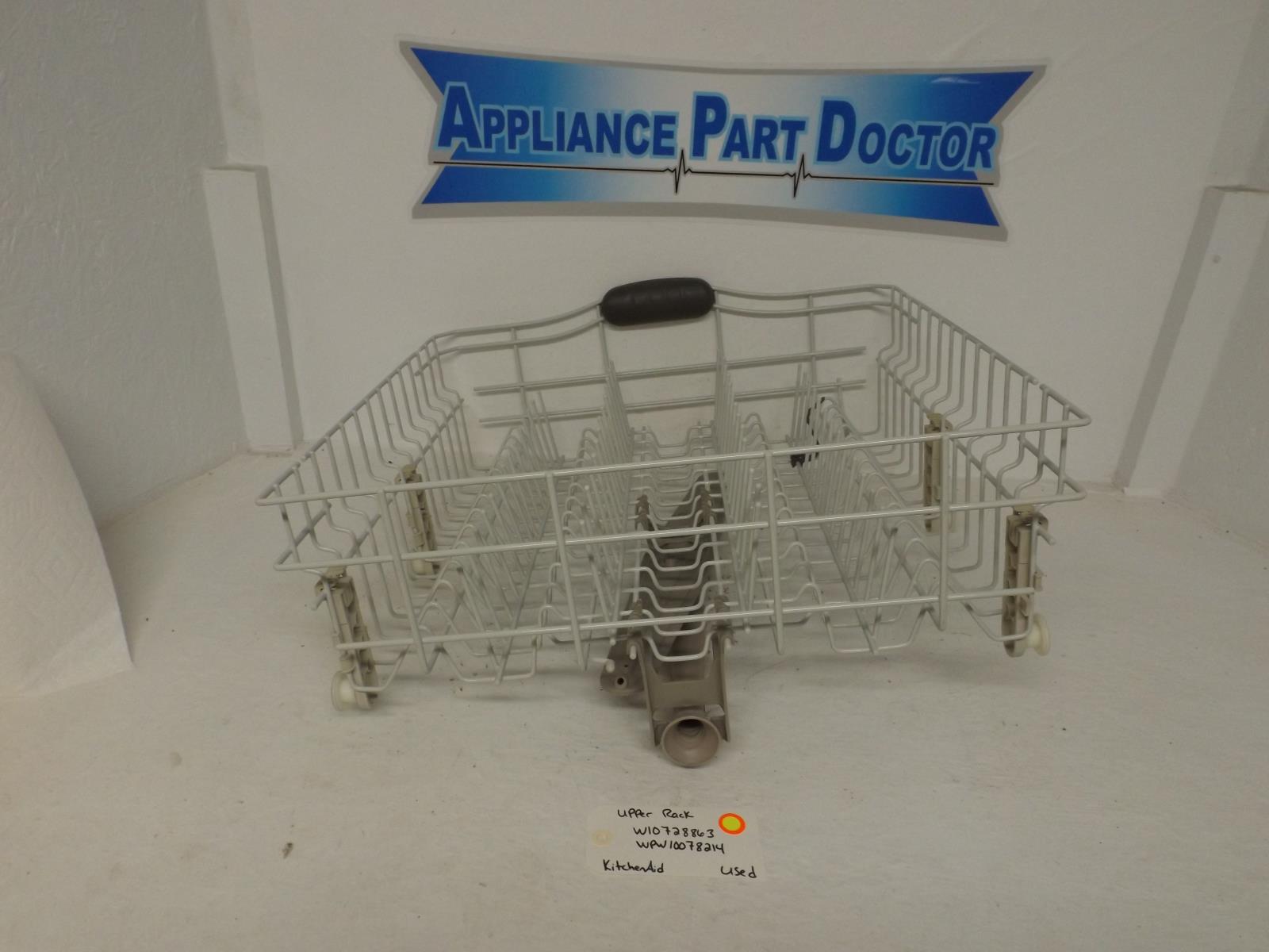KitchenAid Dishwasher W10728863  WPW10078214 Upper Rack Used