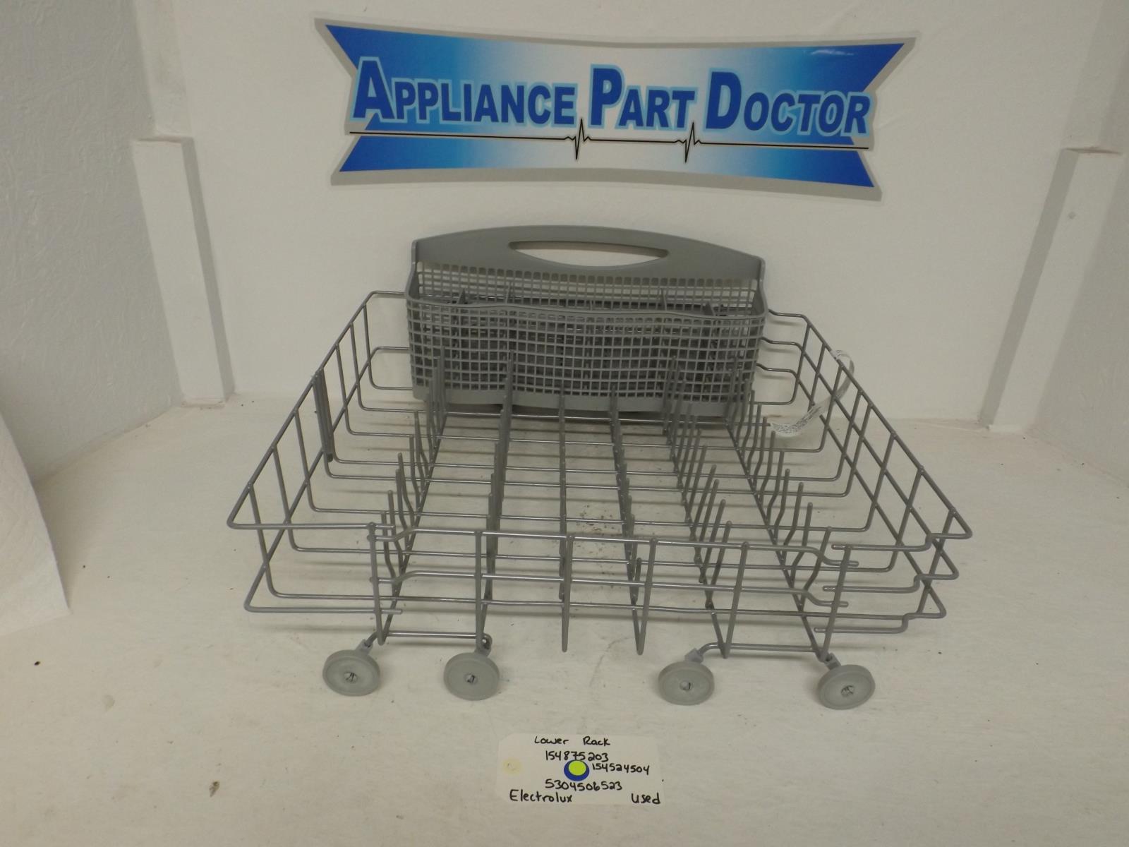 Electrolux Dishwasher 154875203  154524504  5304506523 Lower Rack Used