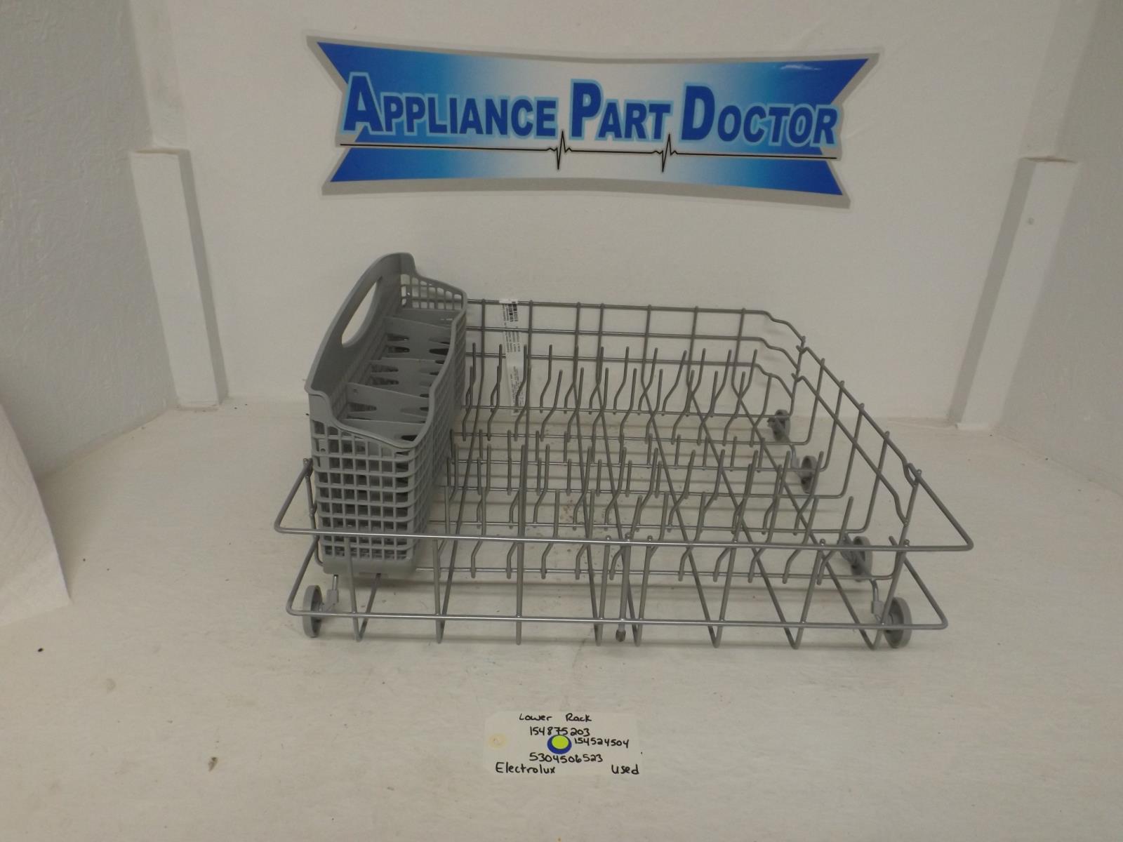 Electrolux Dishwasher 154875203  154524504  5304506523 Lower Rack Used