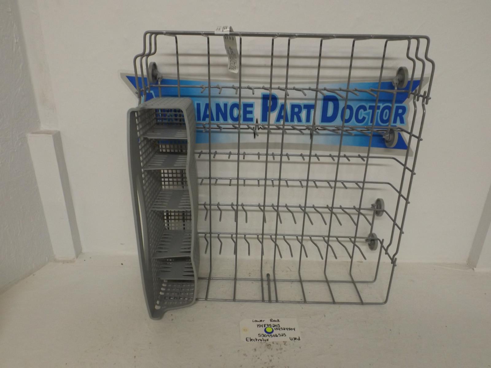 Electrolux Dishwasher 154875203  154524504  5304506523 Lower Rack Used