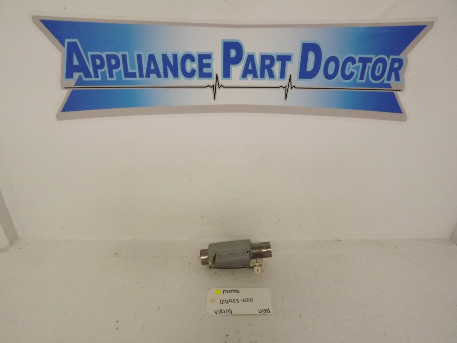 Viking Dishwasher 016403-000 Heater Used