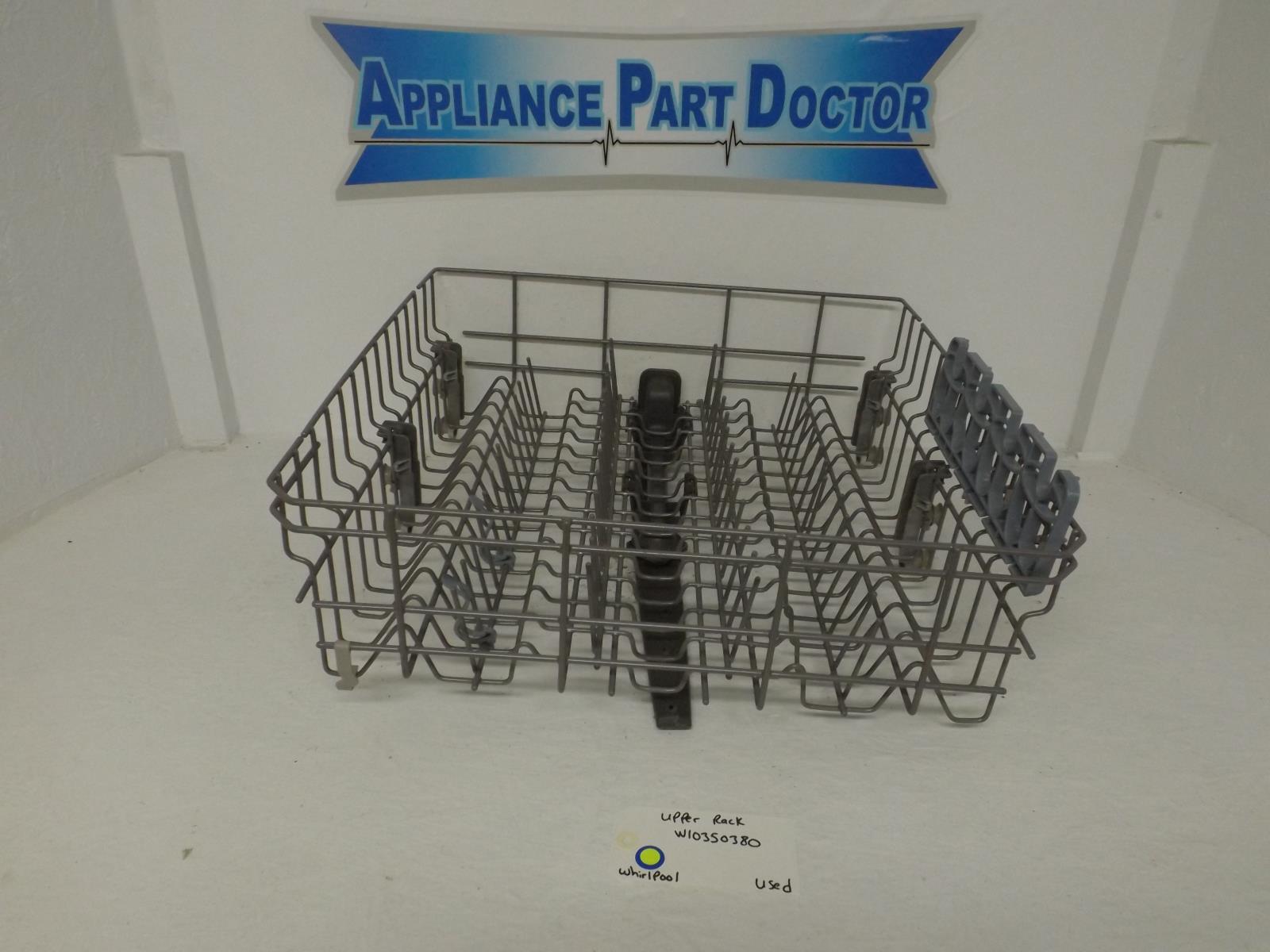 Whirlpool Dishwasher W10350380 Upper Rack Used