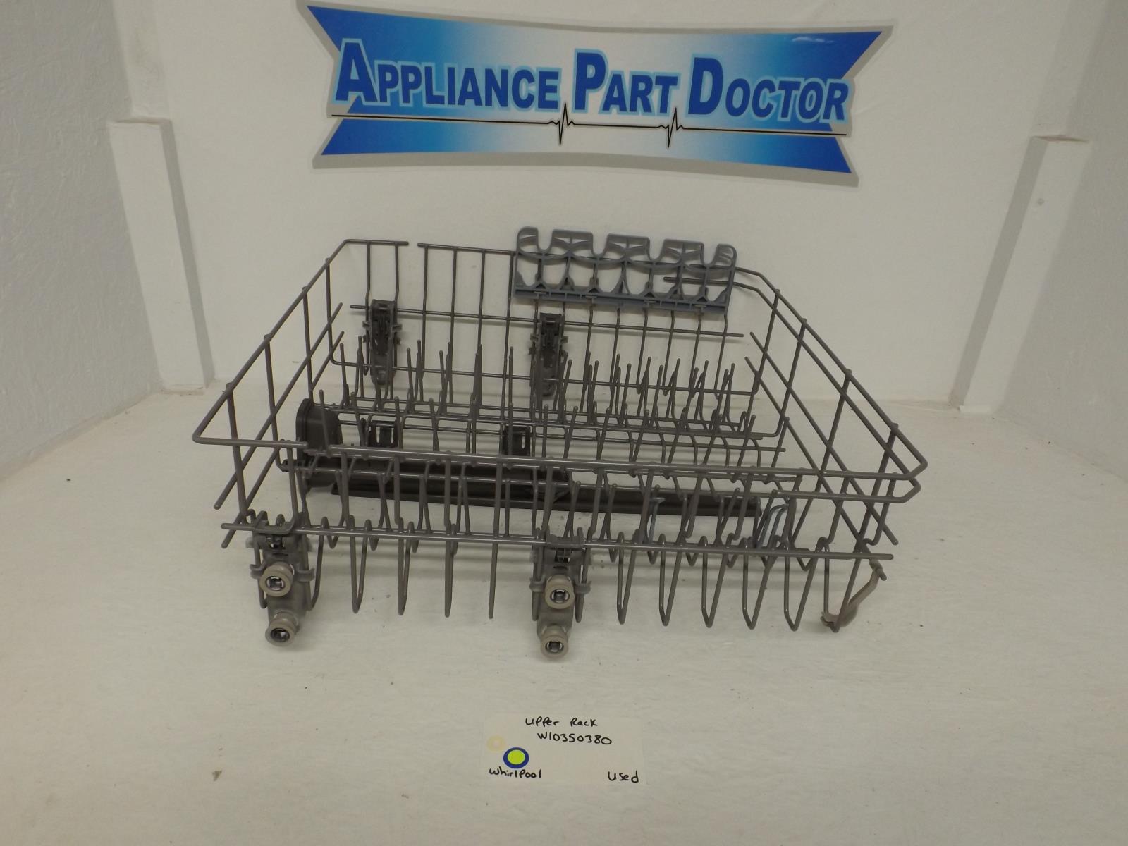 Whirlpool Dishwasher W10350380 Upper Rack Used