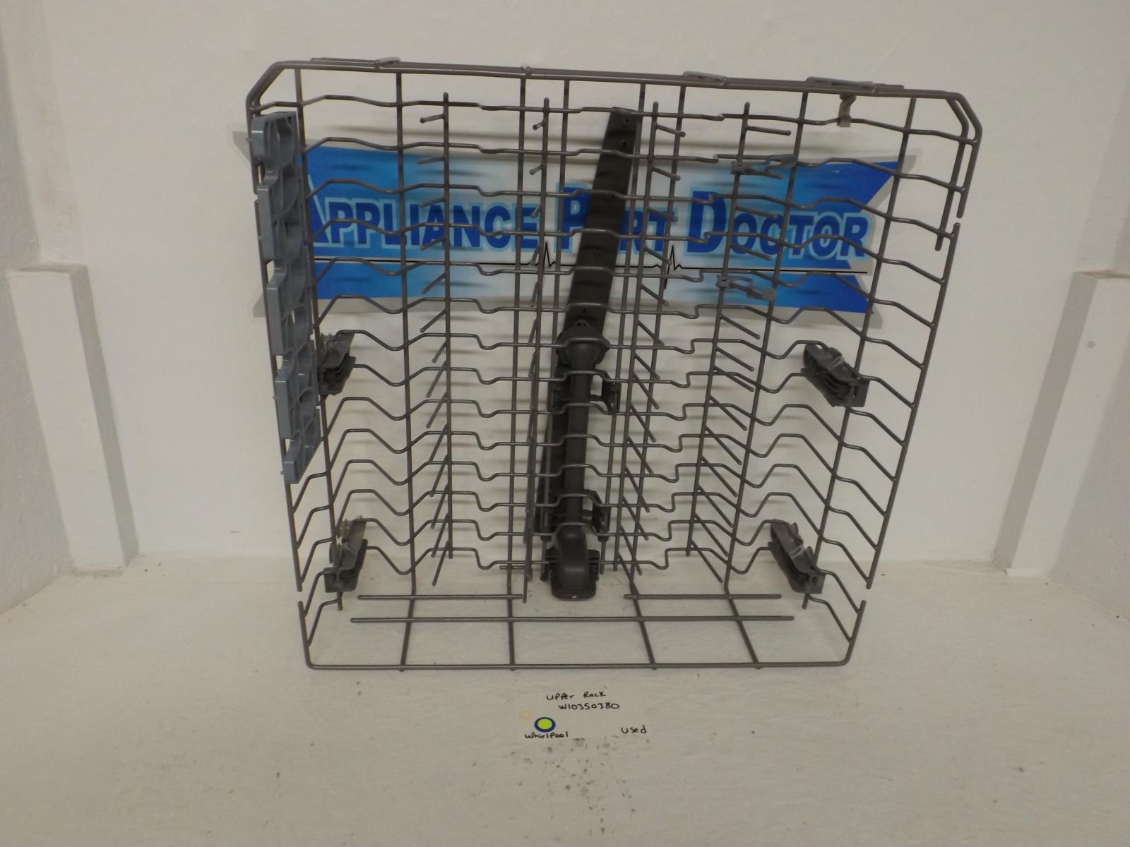 Whirlpool Dishwasher W10350380 Upper Rack Used