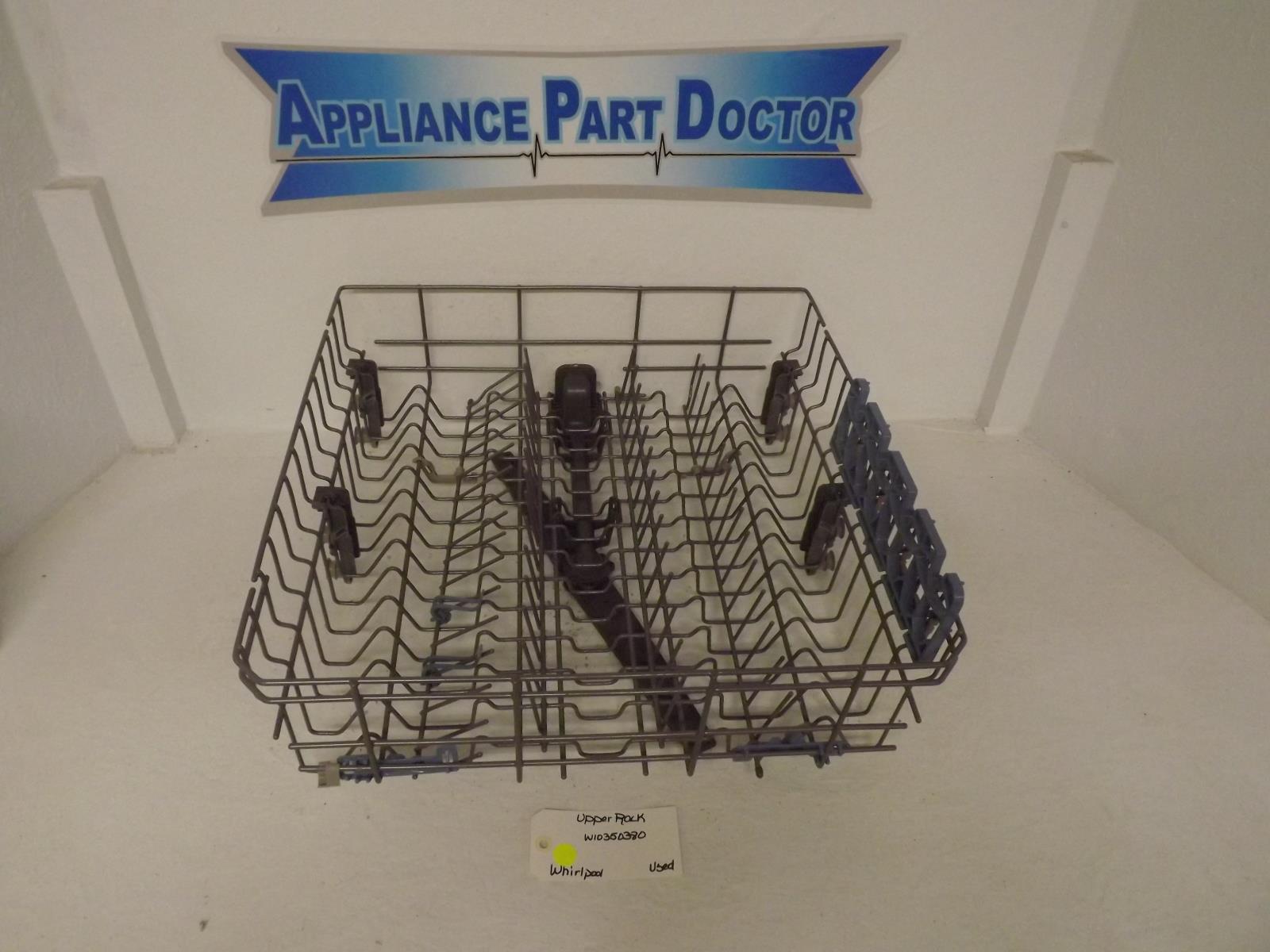 Whirlpool Dishwasher W10350380 Upper Rack Used