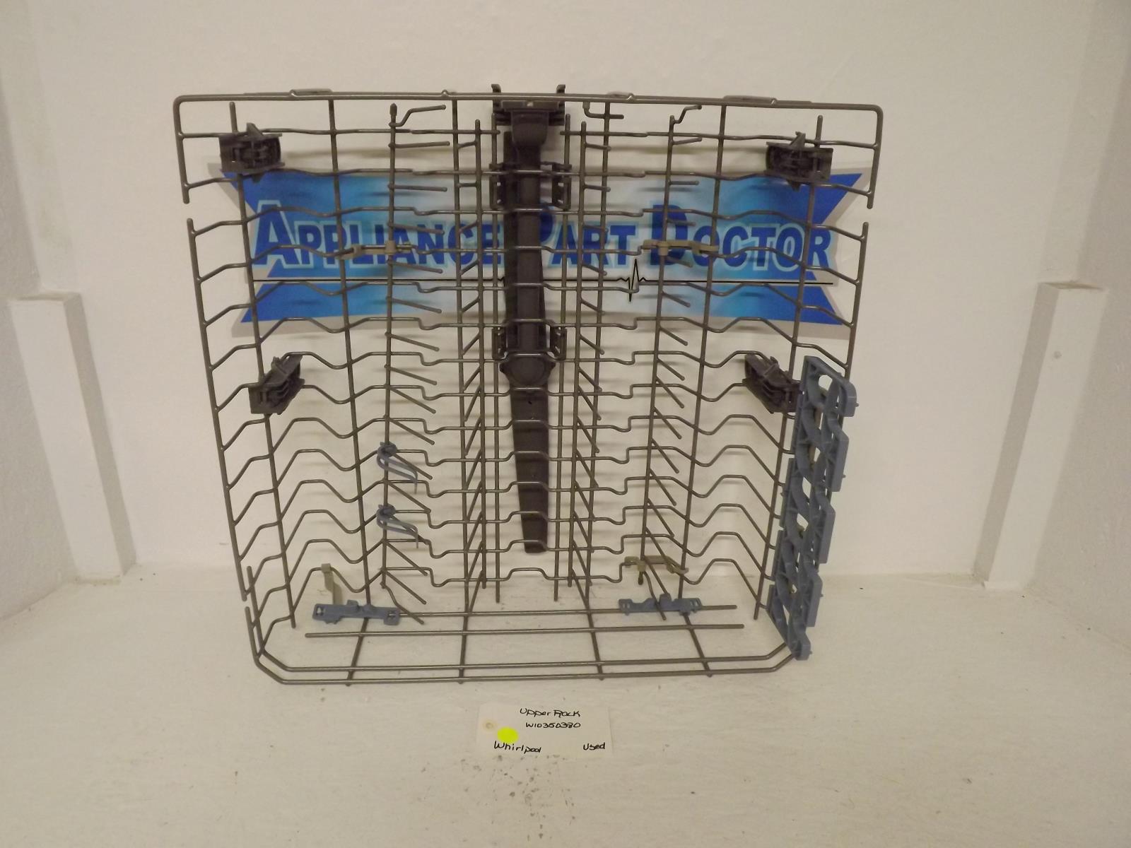 Whirlpool Dishwasher W10350380 Upper Rack Used