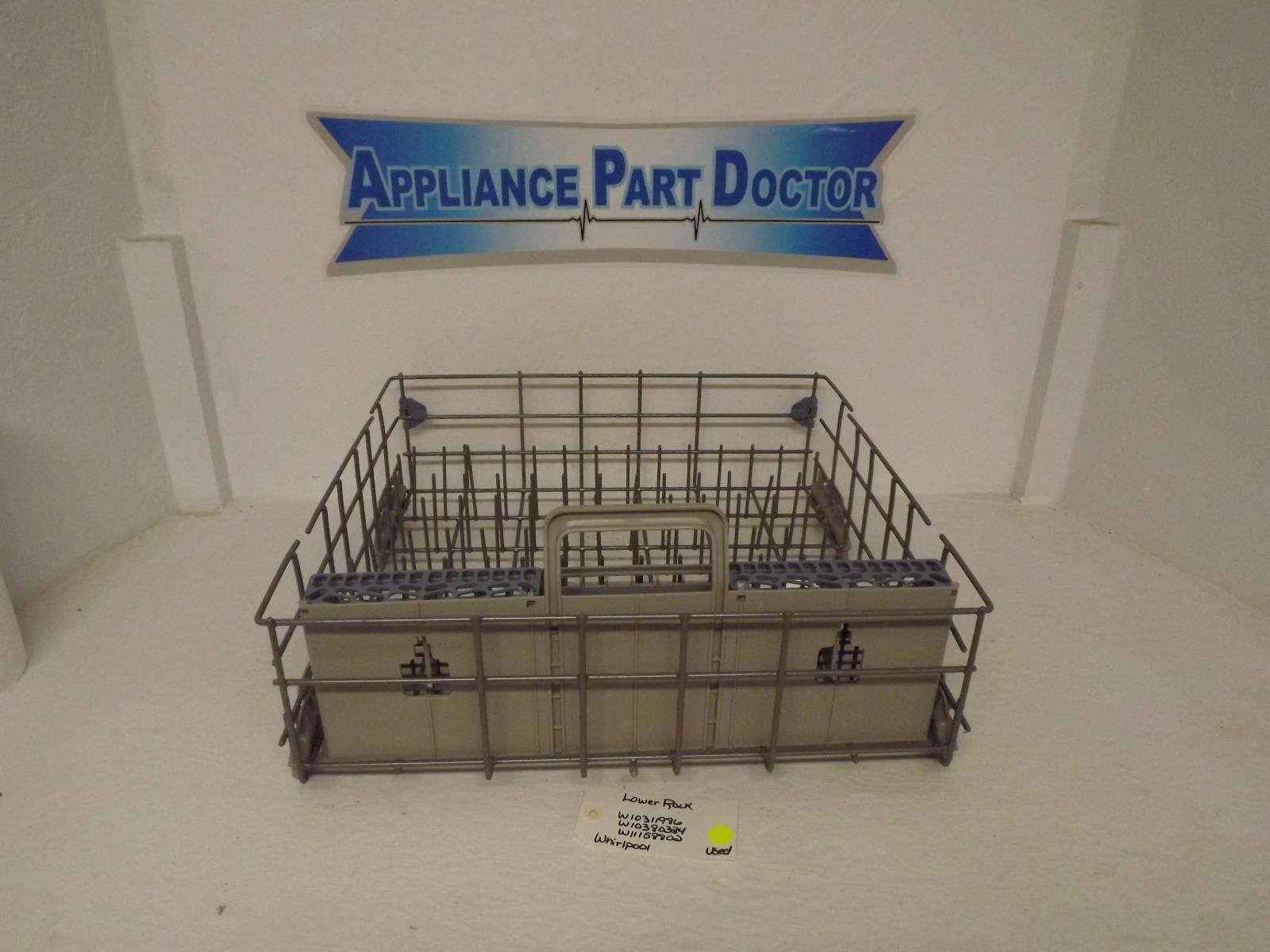 Whirlpool Dishwasher W10311986  W10380384 W11158802 Lower Rack Used