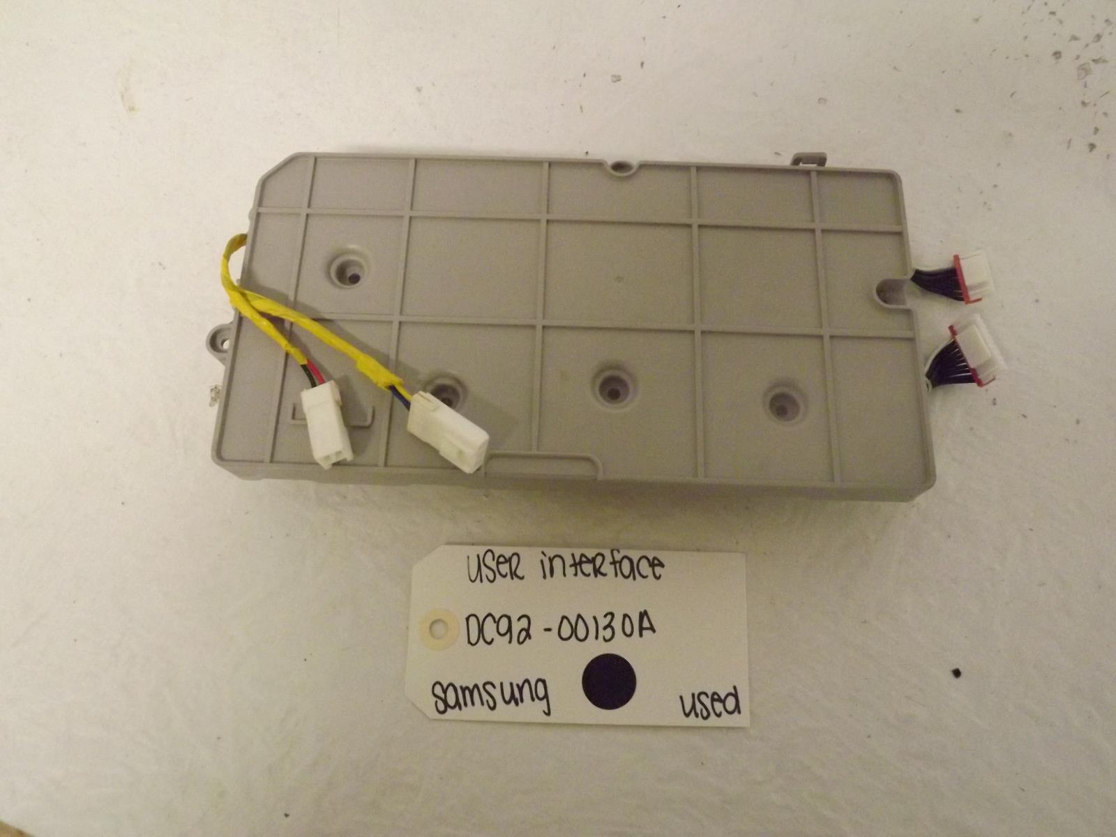 Samsung Washer DC92-00130A User Interface Used