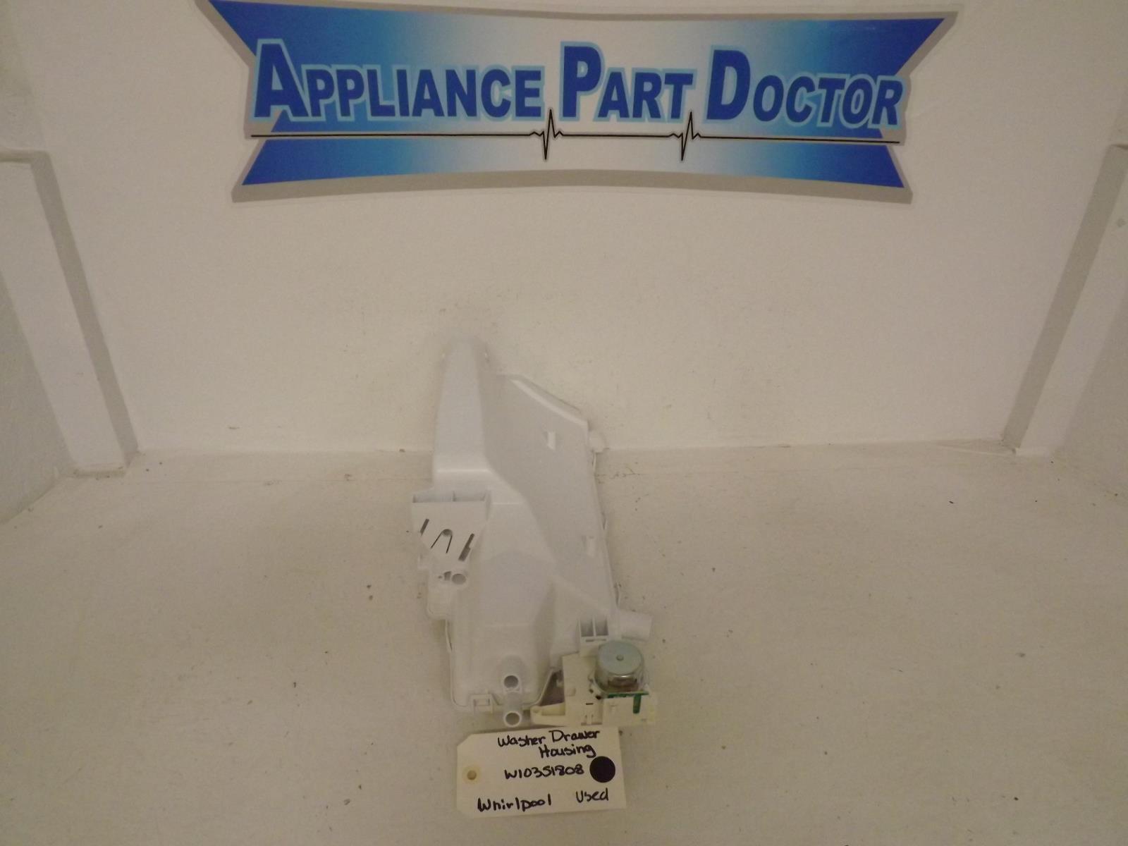 Whirlpool Washer W10351808 Dispenser Housing Drawer Used