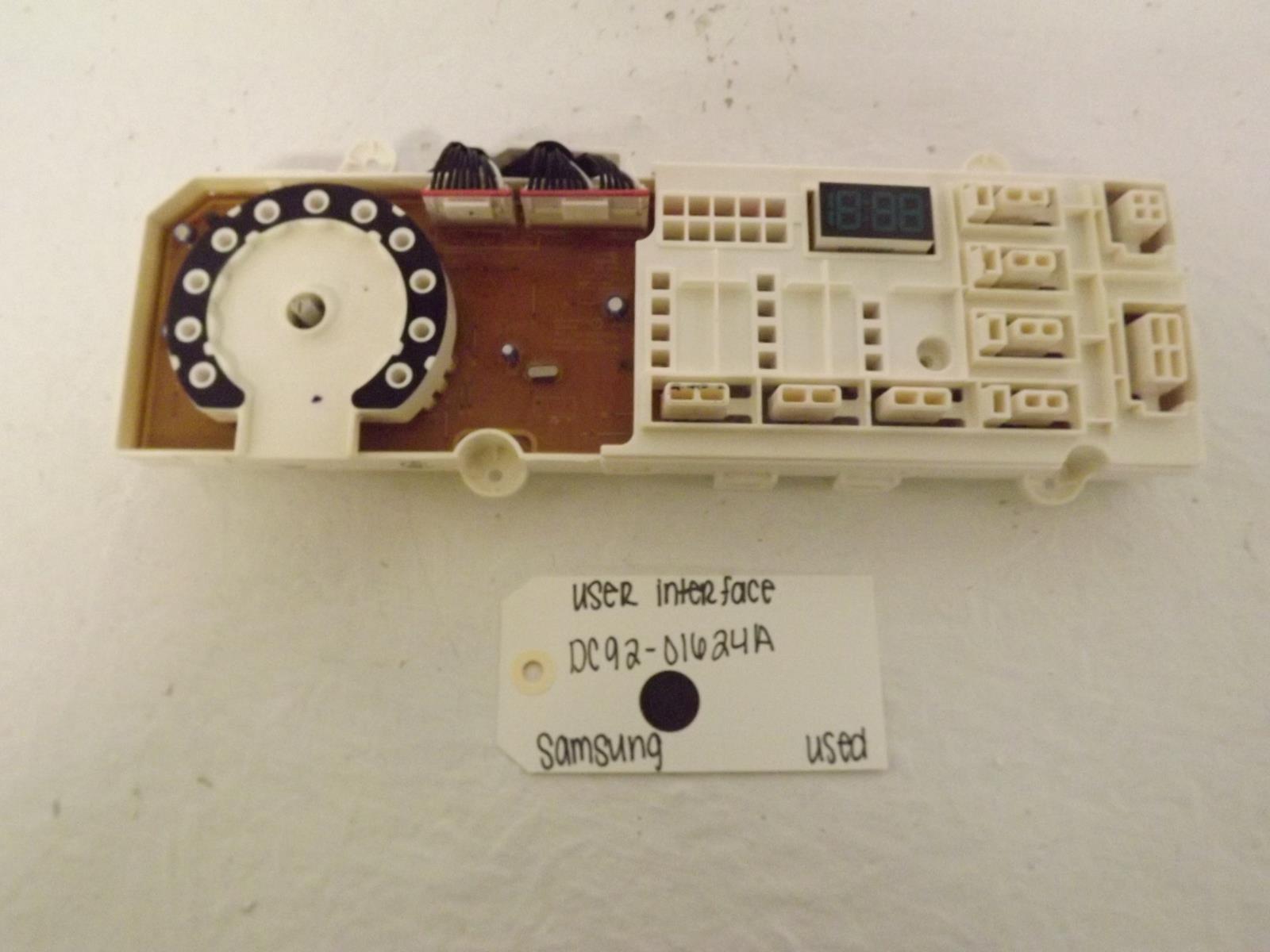 Samsung Washer DC92-01624A User Interface Used