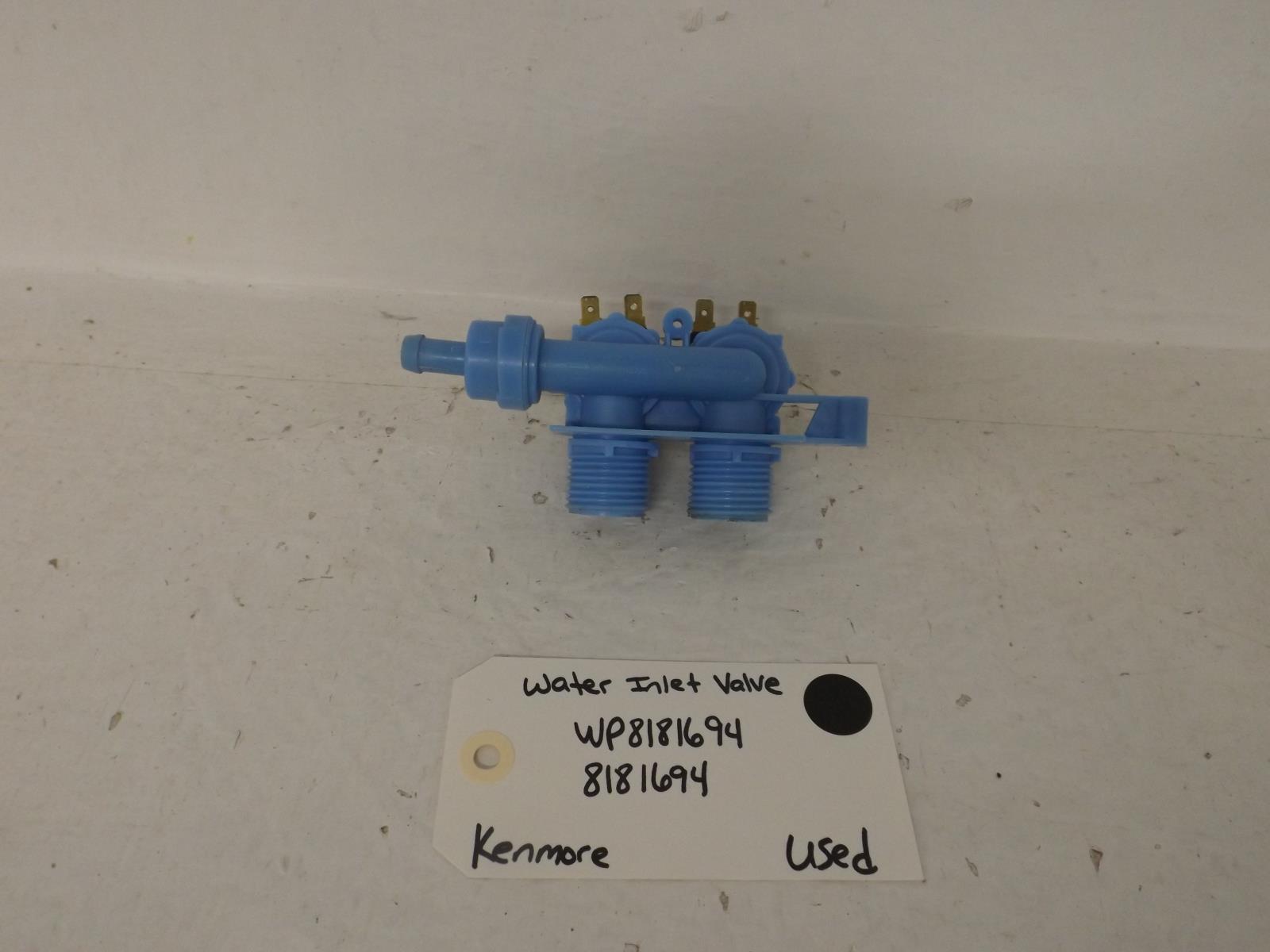 Kenmore Washer WP8181694  8181694 Water Inlet Valve Used