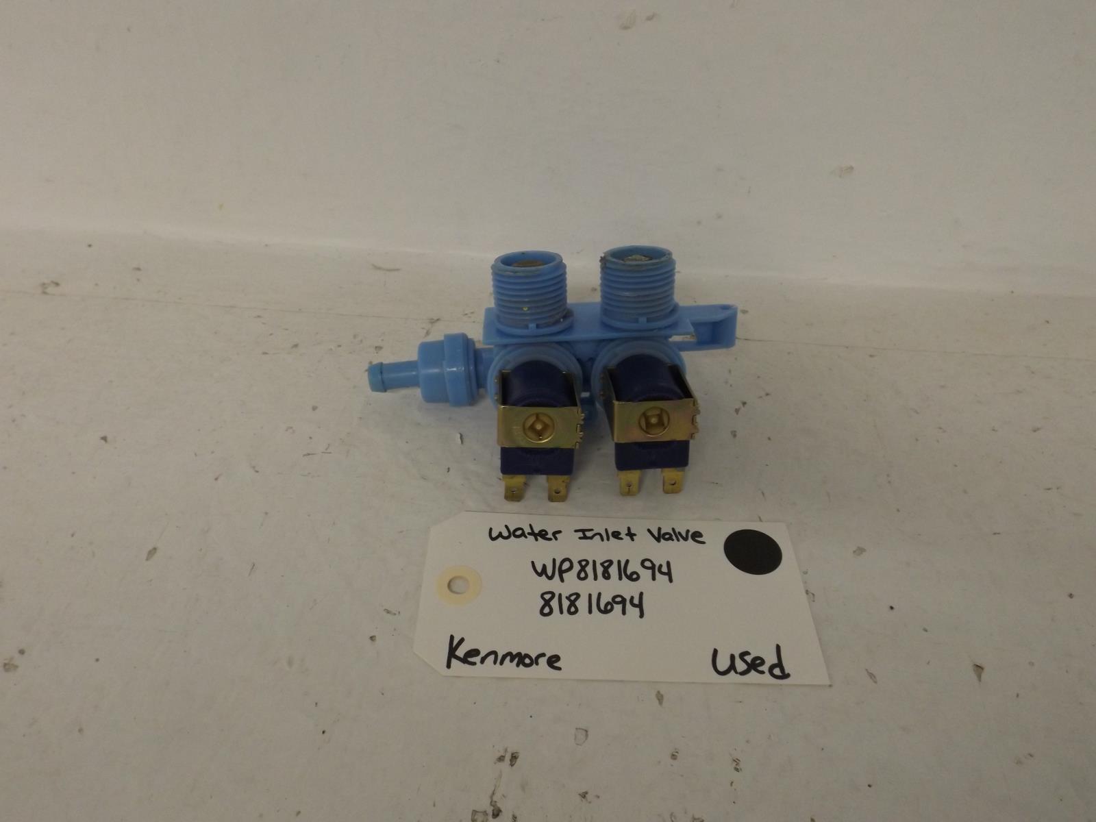 Kenmore Washer WP8181694  8181694 Water Inlet Valve Used