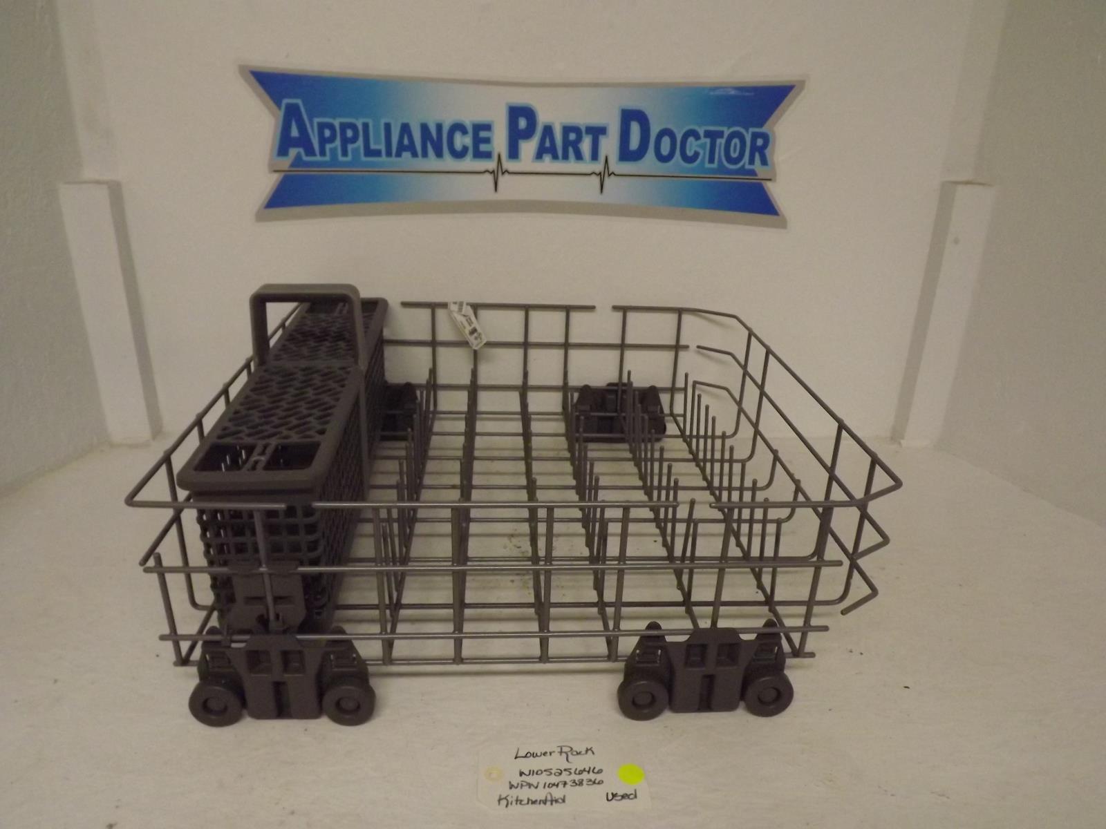KitchenAid Dishwasher W10525646  WPW10473836  Lower Rack Used