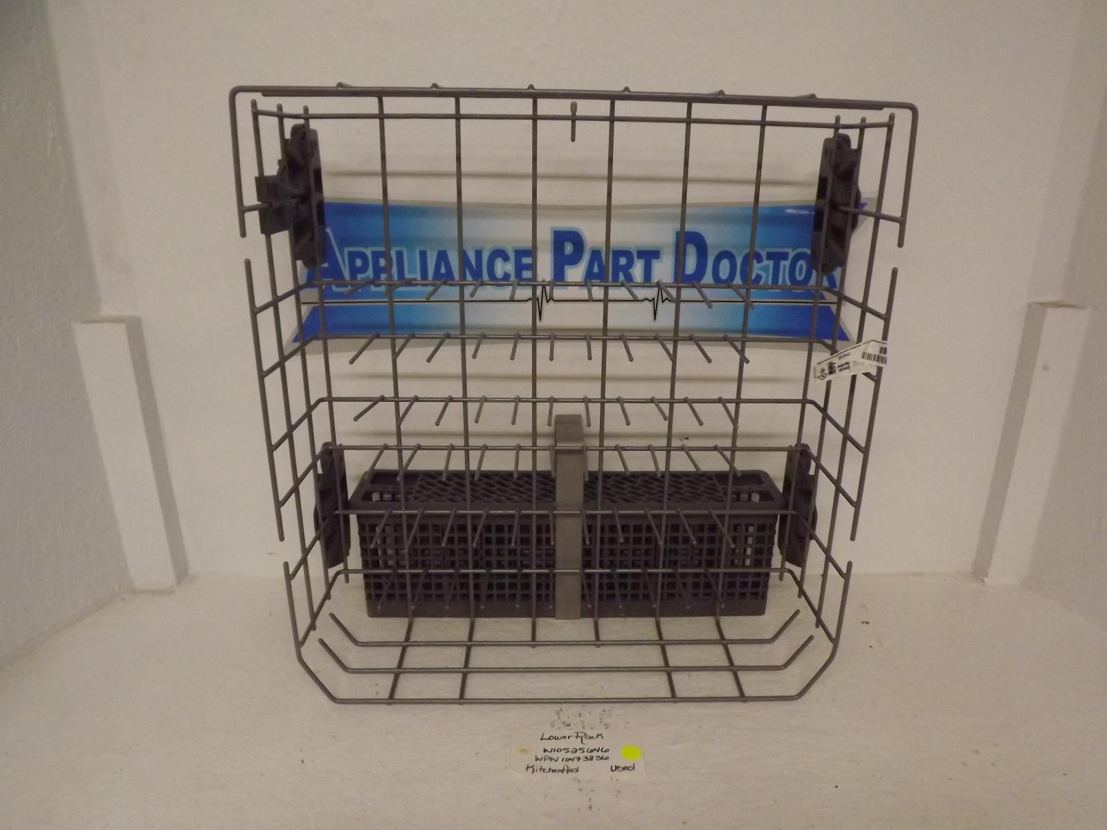 KitchenAid Dishwasher W10525646  WPW10473836  Lower Rack Used