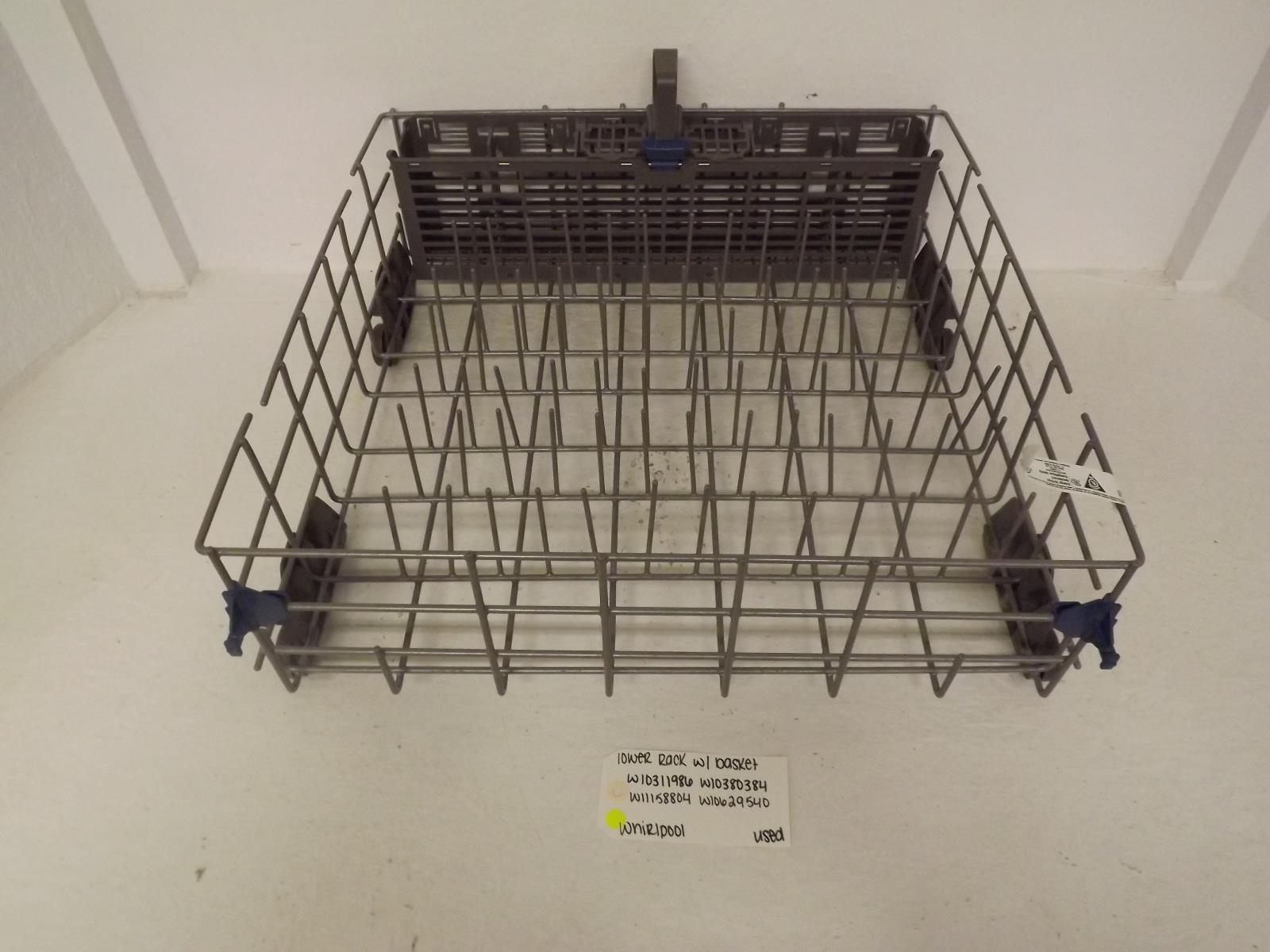 Whirlpool Dishwasher W10311986 W10380384 W11158804 W10629540 Lower Rack Used