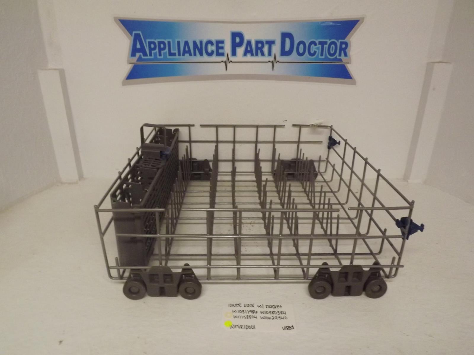 Whirlpool Dishwasher W10311986 W10380384 W11158804 W10629540 Lower Rack Used