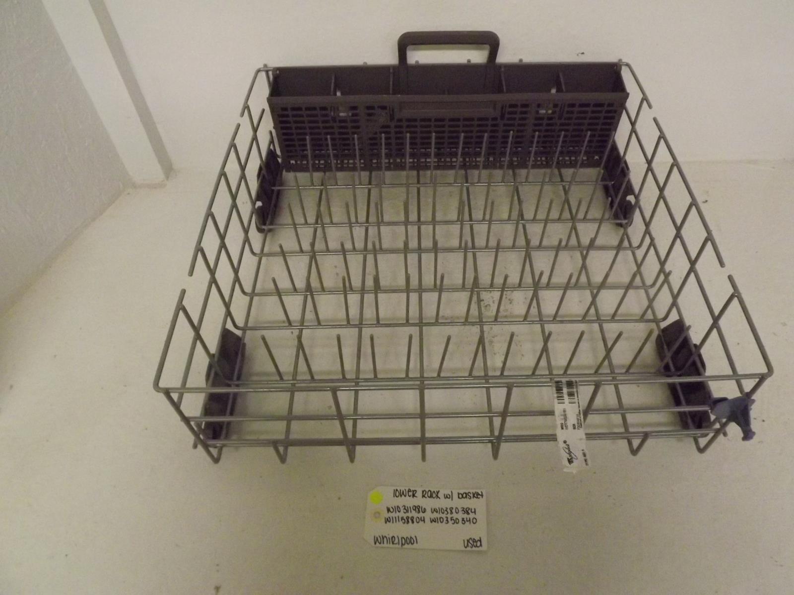 Whirlpool Dishwasher W10311986 W10380384 W11158804 W10350340 Lower Rack Used