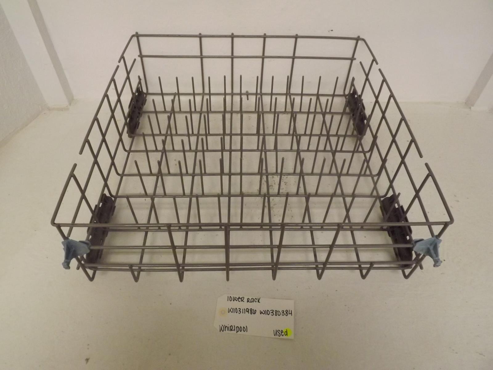 Whirlpool Dishwasher W10311986 W10380384 Lower Rack Used