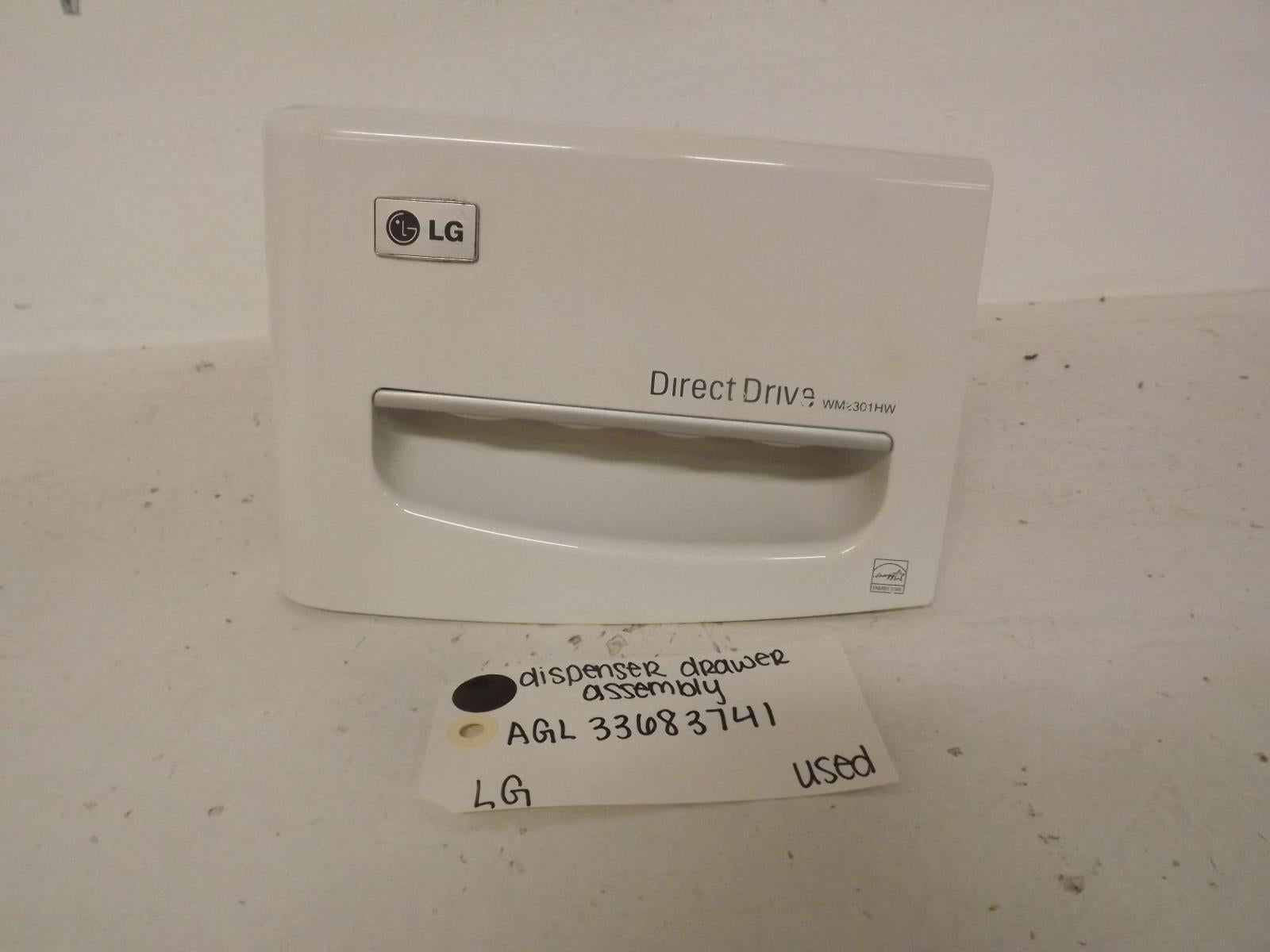 LG Washer AGL33683741 Dispenser Drawer Assembly Used
