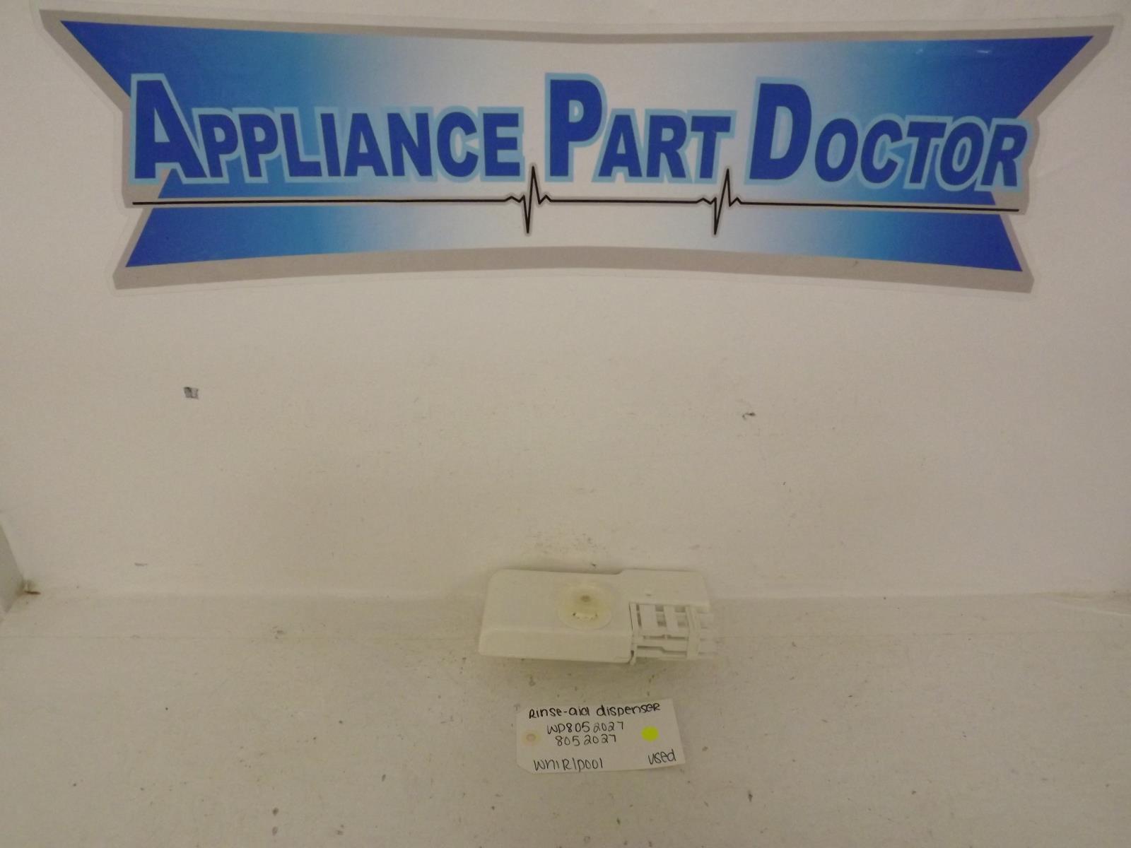 Whirlpool Dishwasher WP8052027 8052027 Rinse-Aid Dispenser Used
