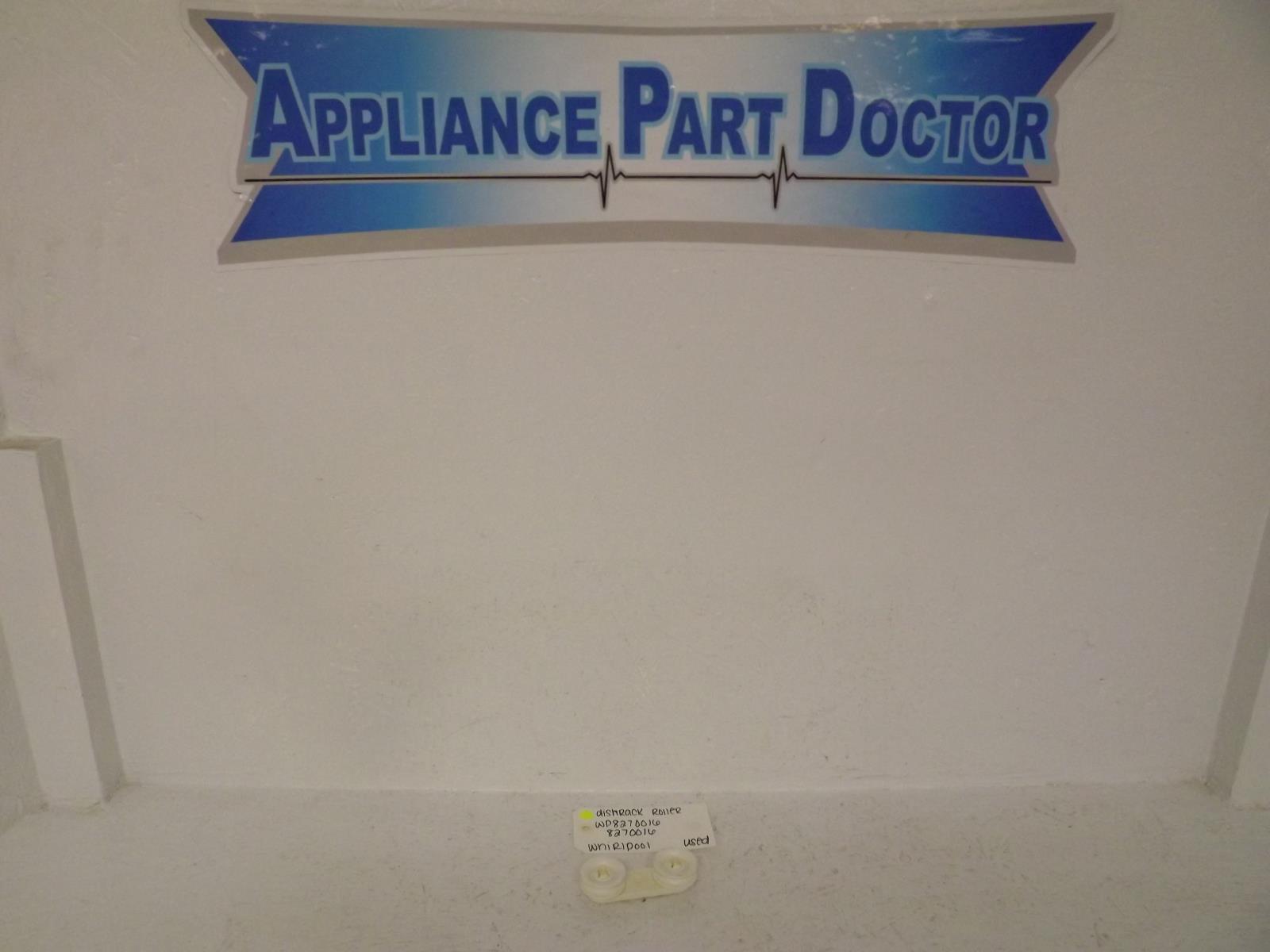 Whirlpool Dishwasher WP8270016 8270016 Dishrack Roller Used