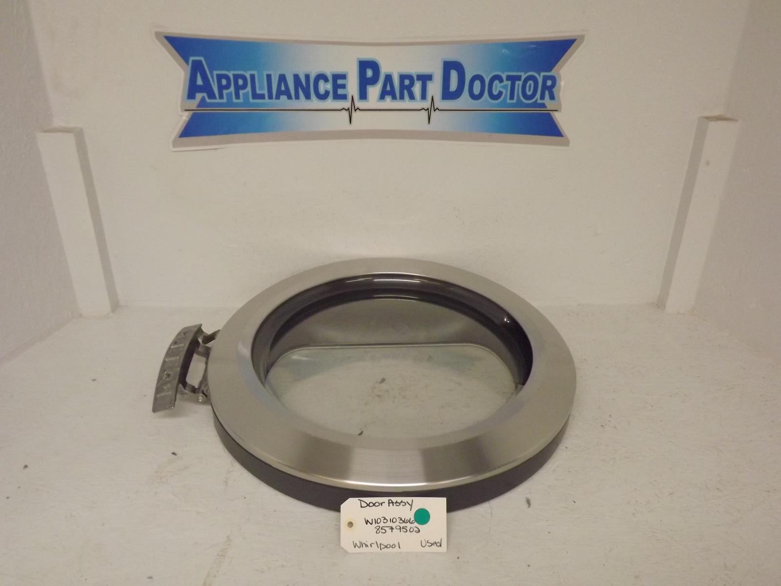 Whirlpool Dryer 8579502  W10310366   Door Assembly Used