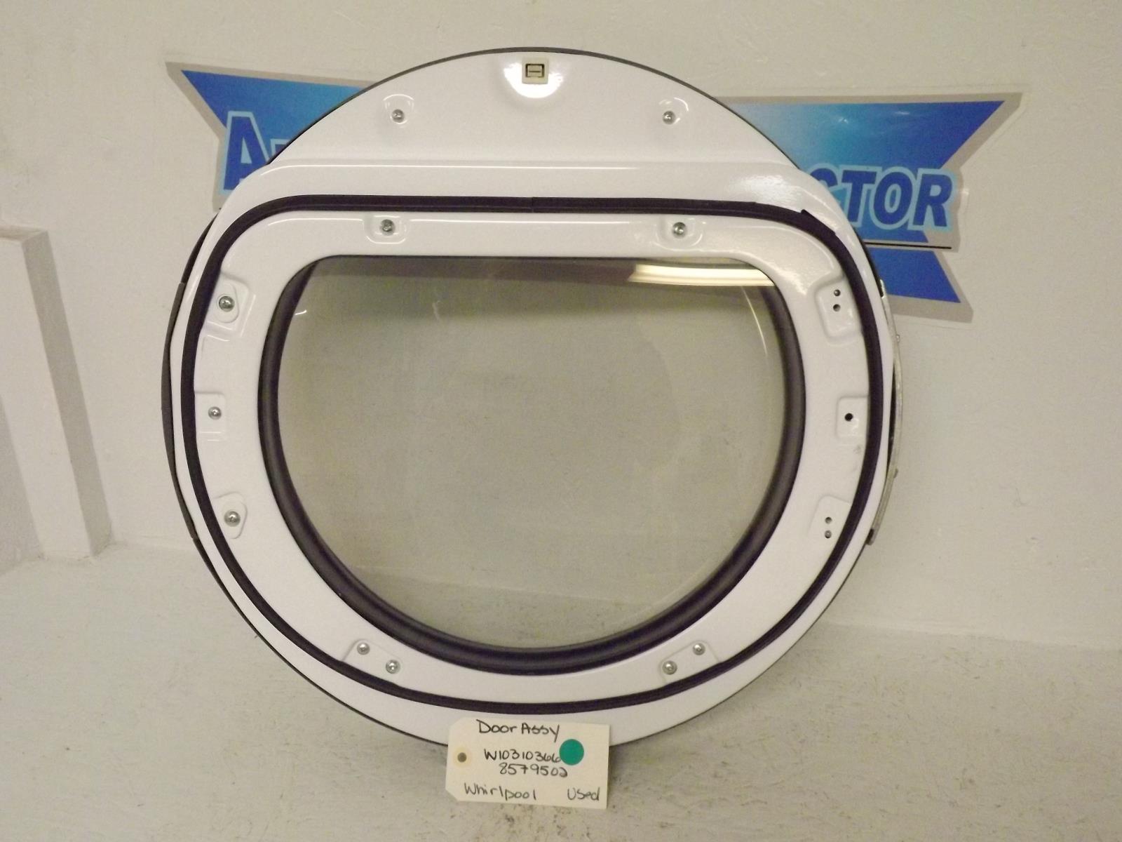 Whirlpool Dryer 8579502  W10310366   Door Assembly Used